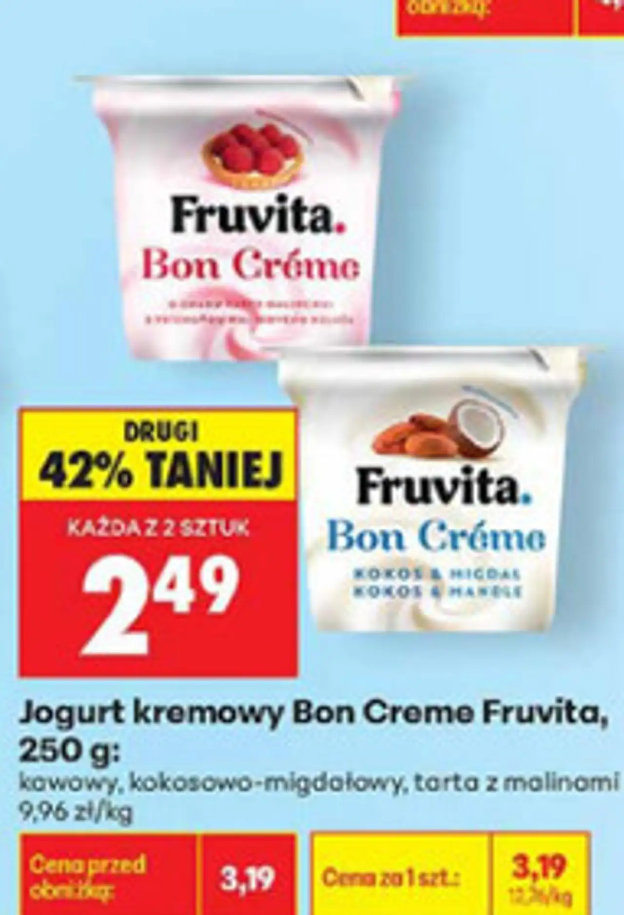 Jogurt kremowy Bon Creme Fruvita