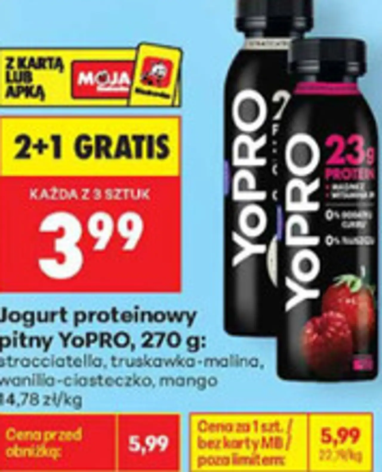 Jogurt proteinowy pitny YoPRO, 270 g