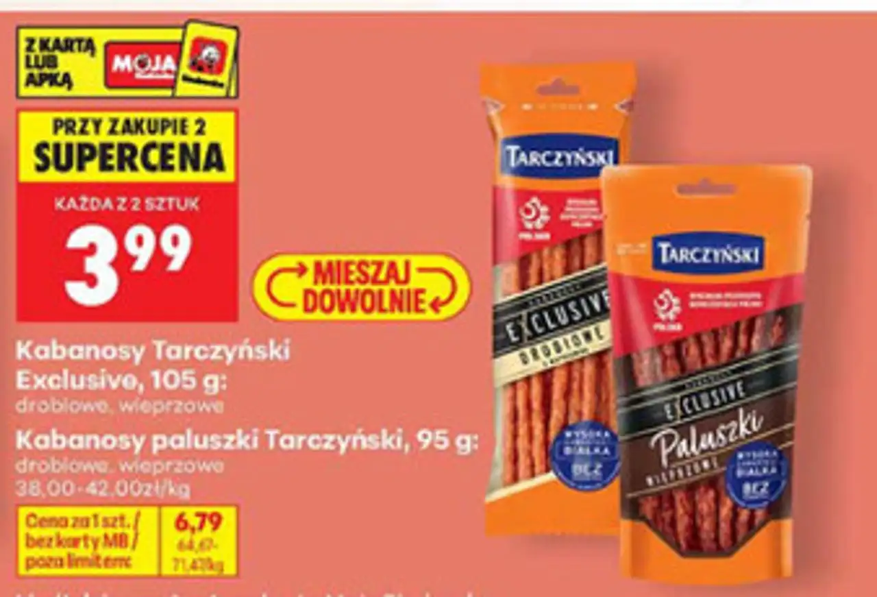 Kabanosy Tarczyński Exclusive / Kabanosy paluszki Tarczyński