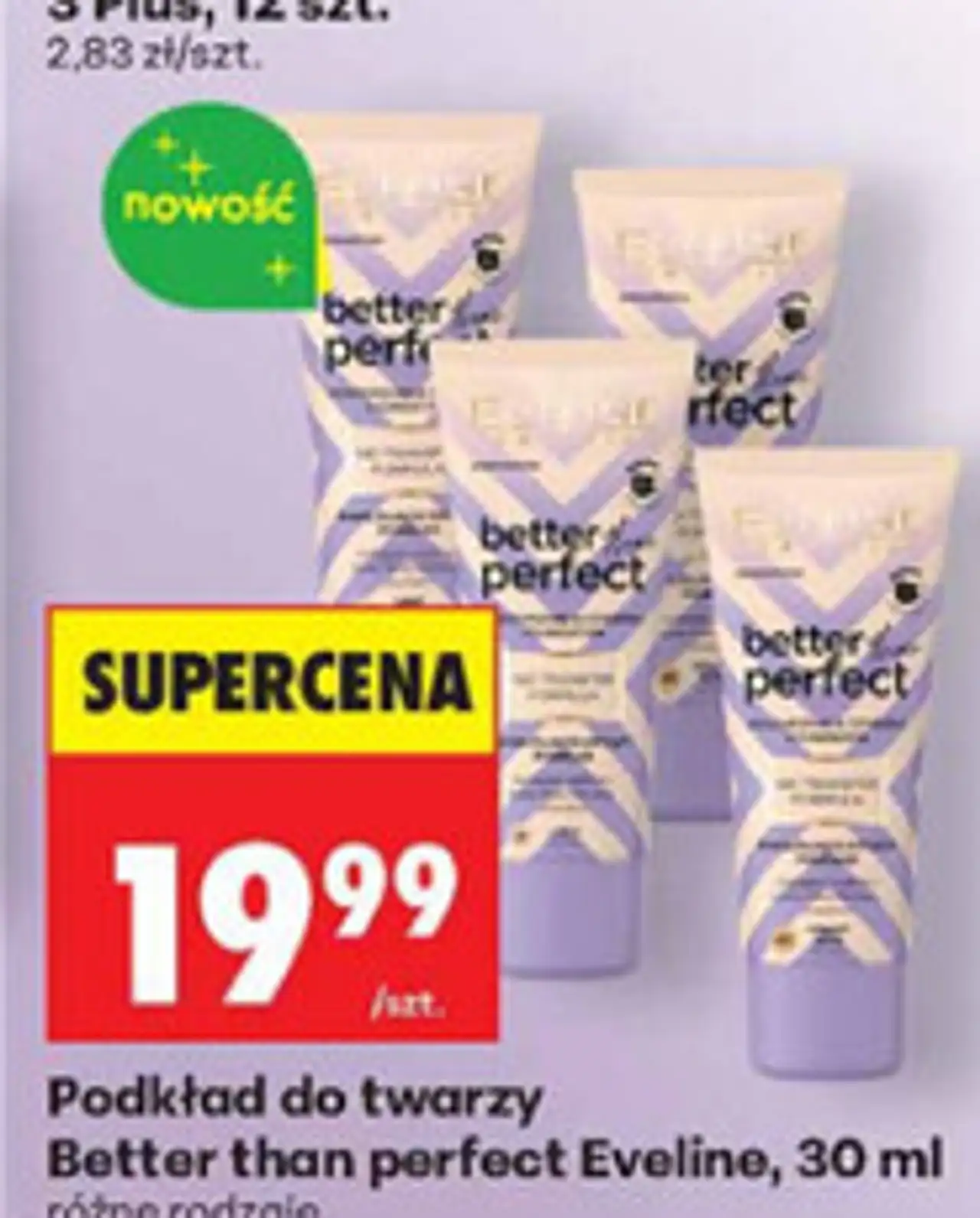 Podkład do twarzy Better than perfect Eveline