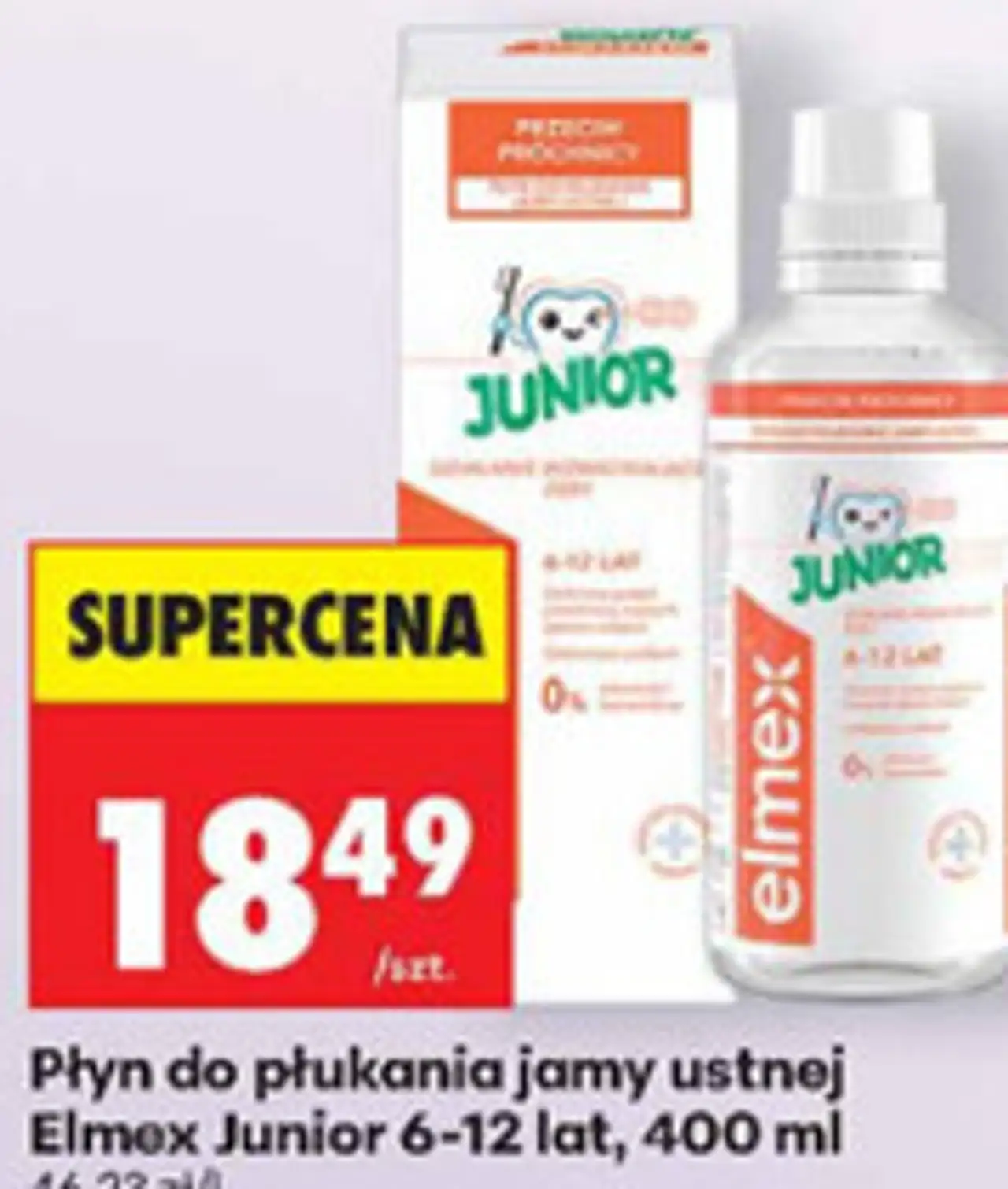 Płyn do płukania jamy ustnej Elmex Junior 6-12 lat