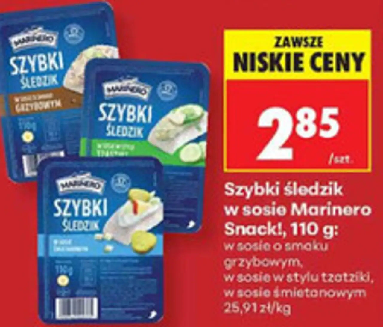 Szybki śledzik w sosie Marinero Snack!