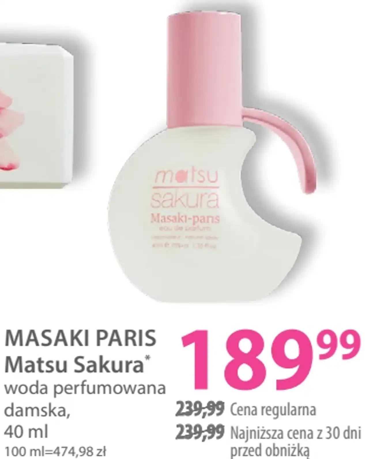 MASAKI PARIS Matsu Sakura woda perfumowana damska