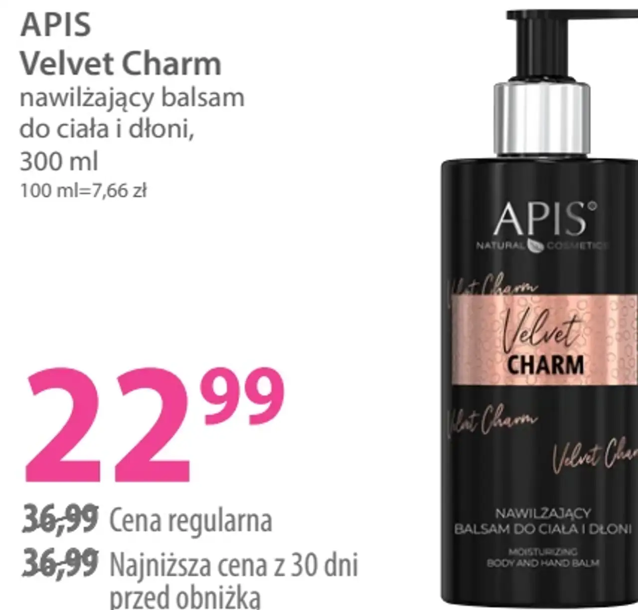 APIS Velvet Charm nawilżający balsam do ciała i dłoni