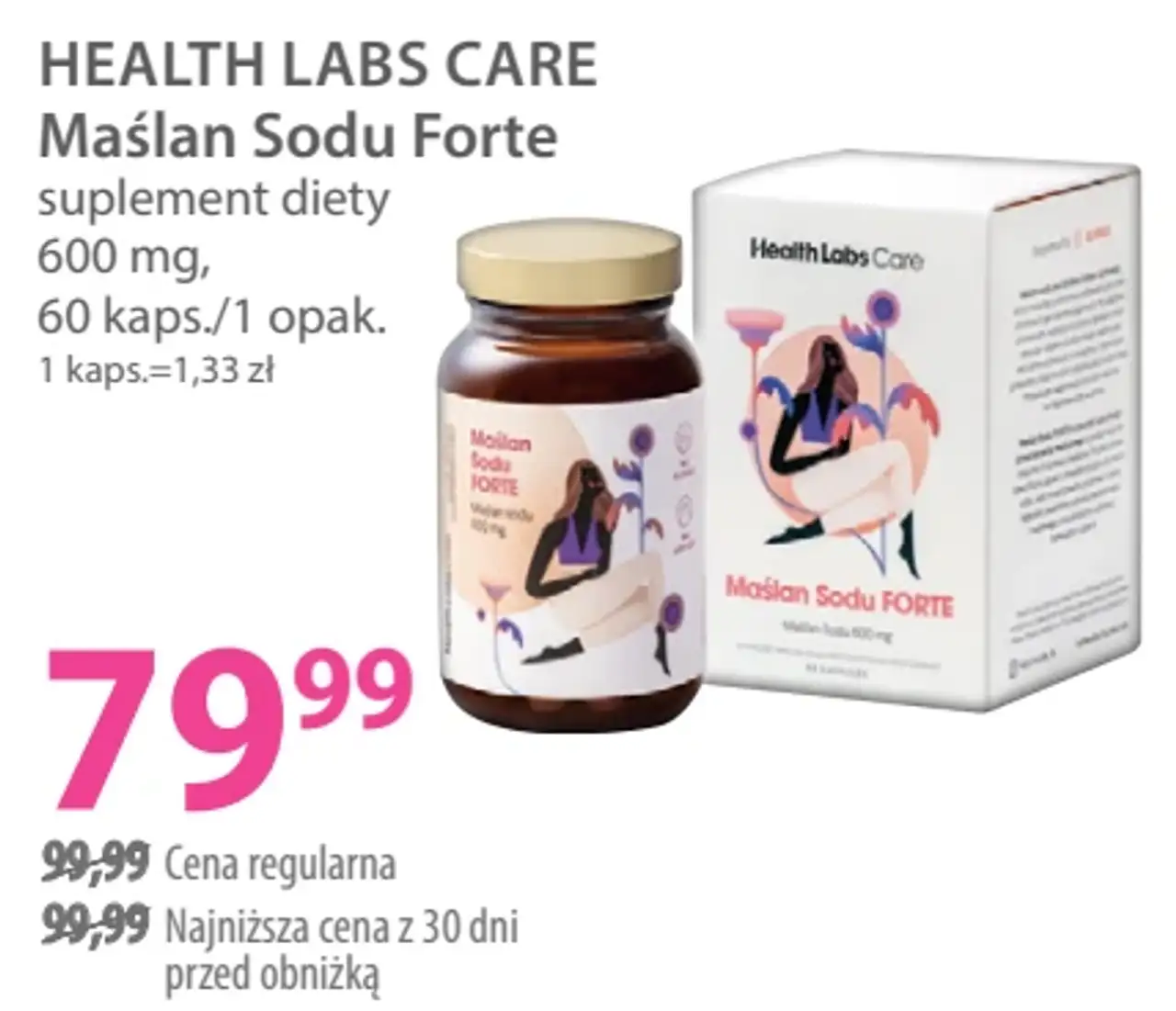HEALTH LABS Care Maślan Sodu Forte suplement diety