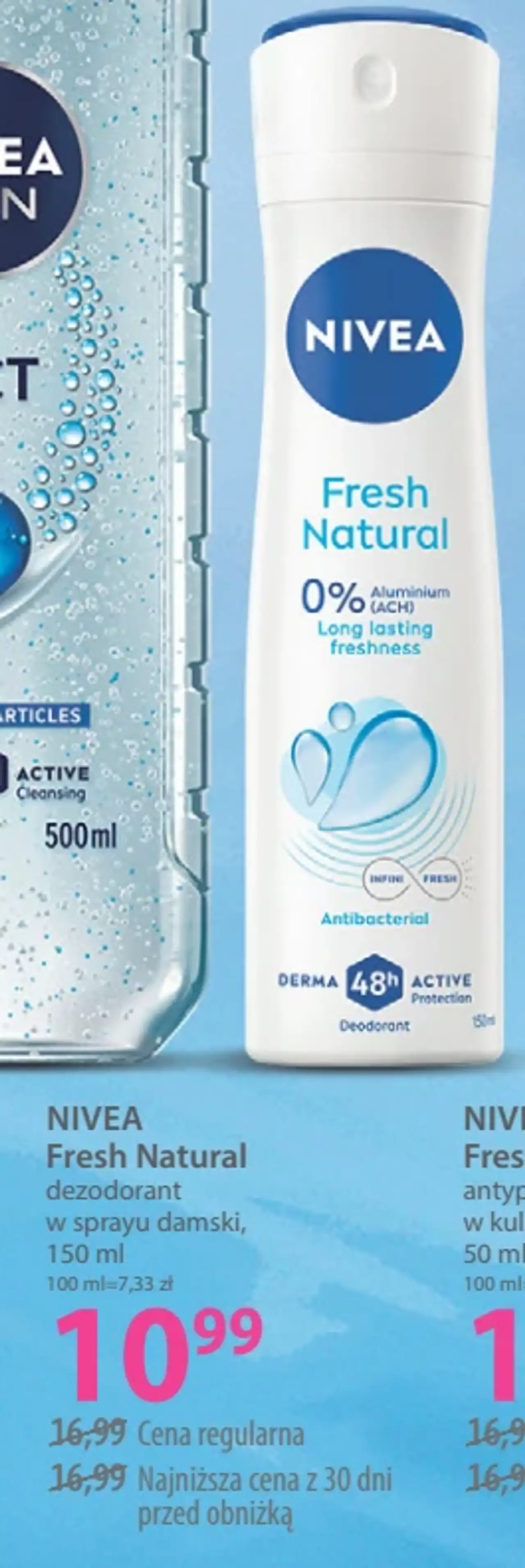 NIVEA Fresh Natural dezodorant w sprayu damski