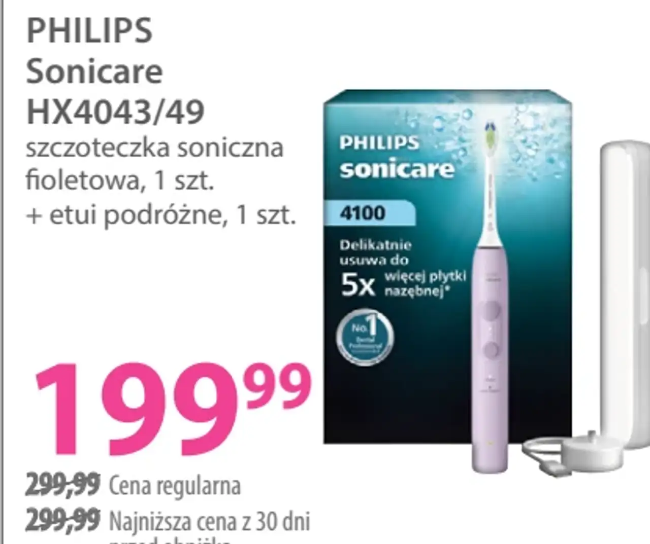 PHILIPS Sonicare HX4043/49 szczoteczka soniczna