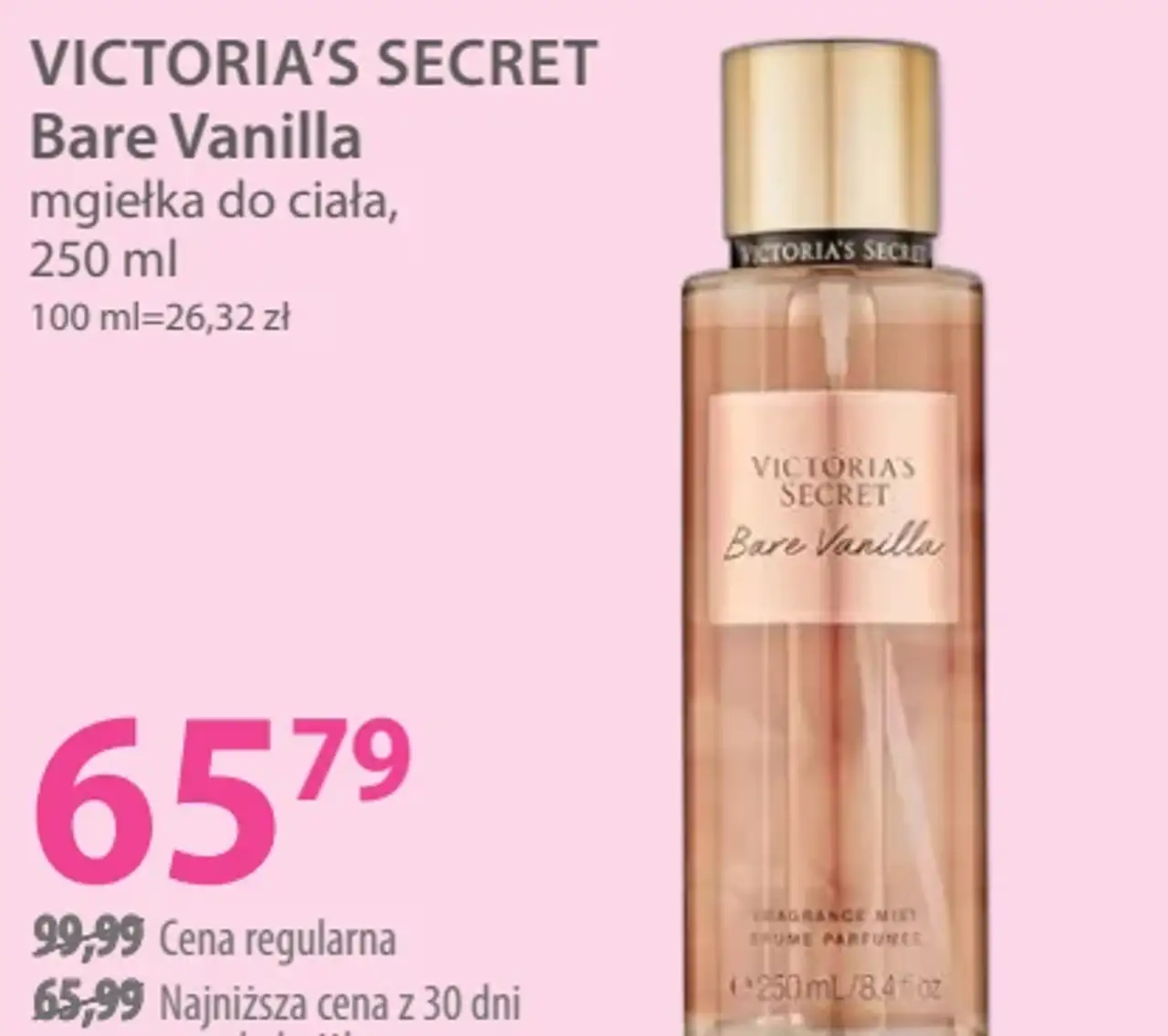 VICTORIA'S SECRET Bare Vanilla mgiełka do ciała