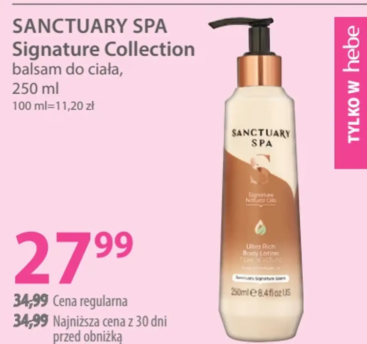 SANCTUARY SPA Signature Collection balsam do ciała
