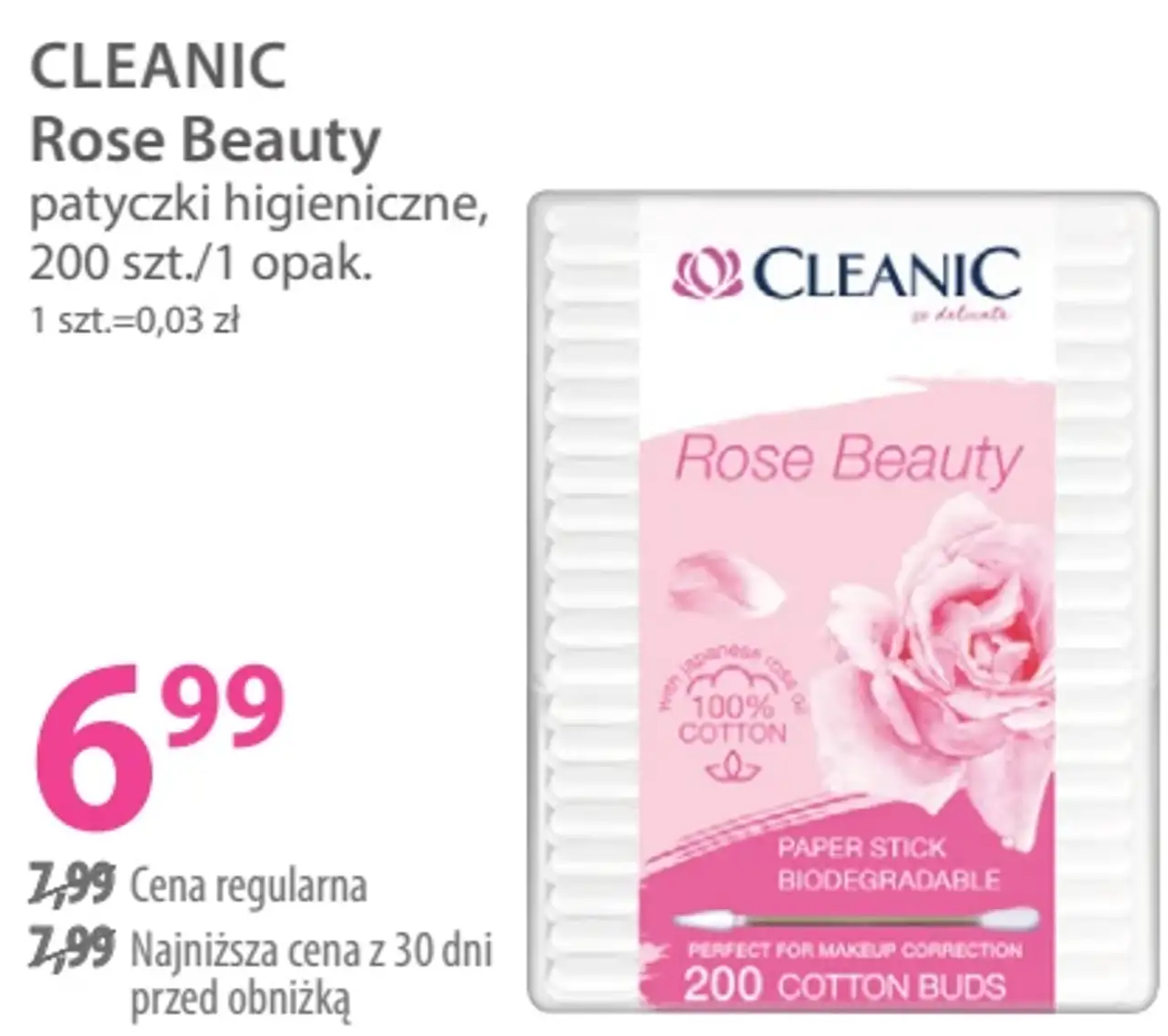 Cleanic Rose Beauty patyczki higieniczne