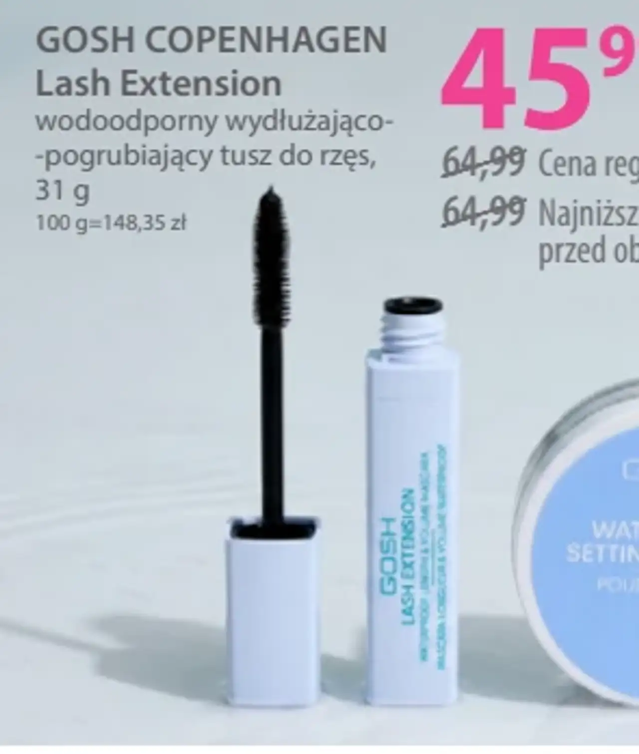 GOSH COPENHAGEN Lash Extension wodoodporny wydłużająco-pogrubiający tusz do rzęs