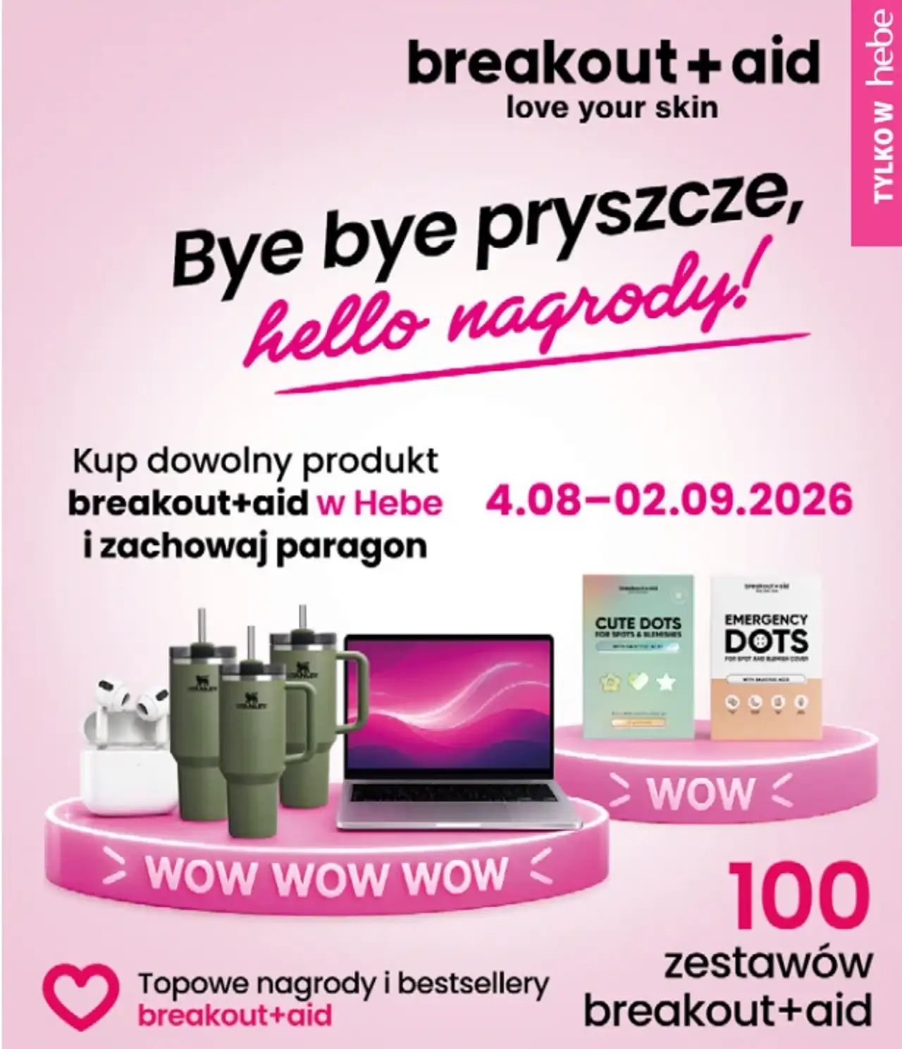 Konkurs breakout+aid - Kup dowolny produkt breakout+aid w Hebe i wygraj nagrody