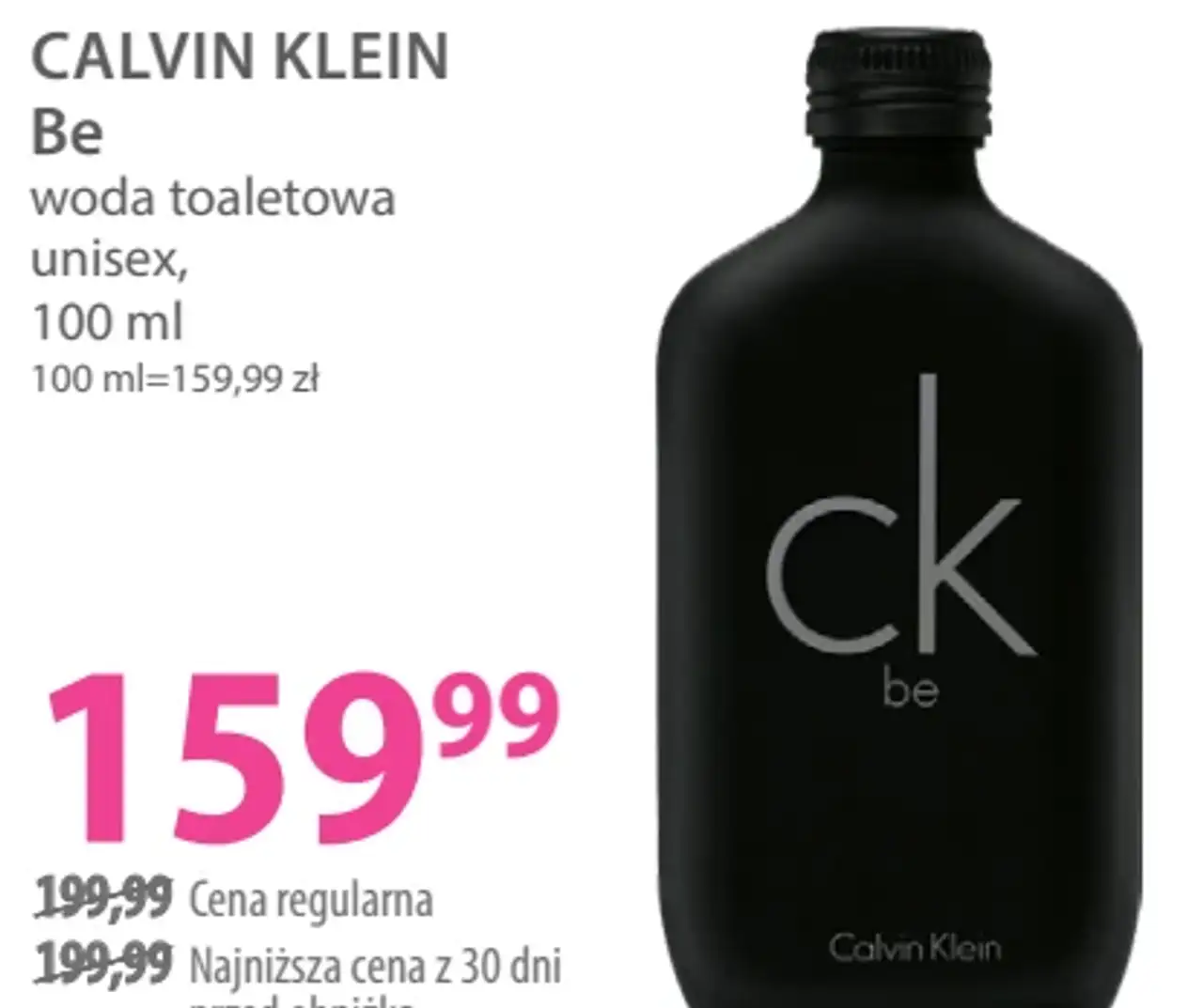 Calvin Klein Be woda toaletowa unisex