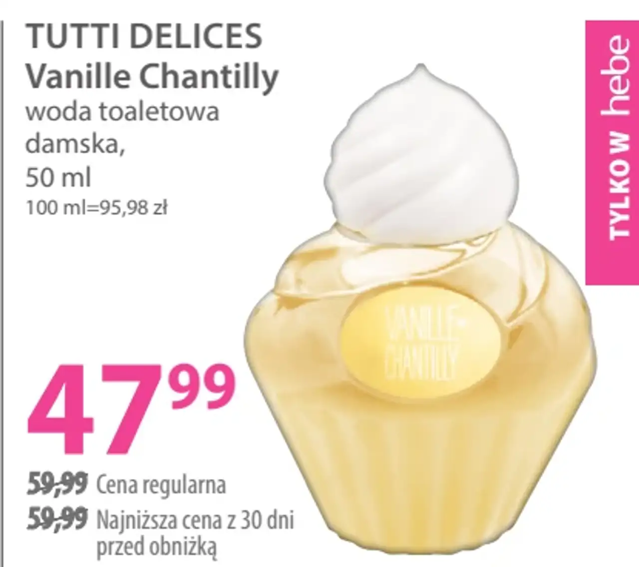 Tutti Delices Vanille Chantilly woda toaletowa damska