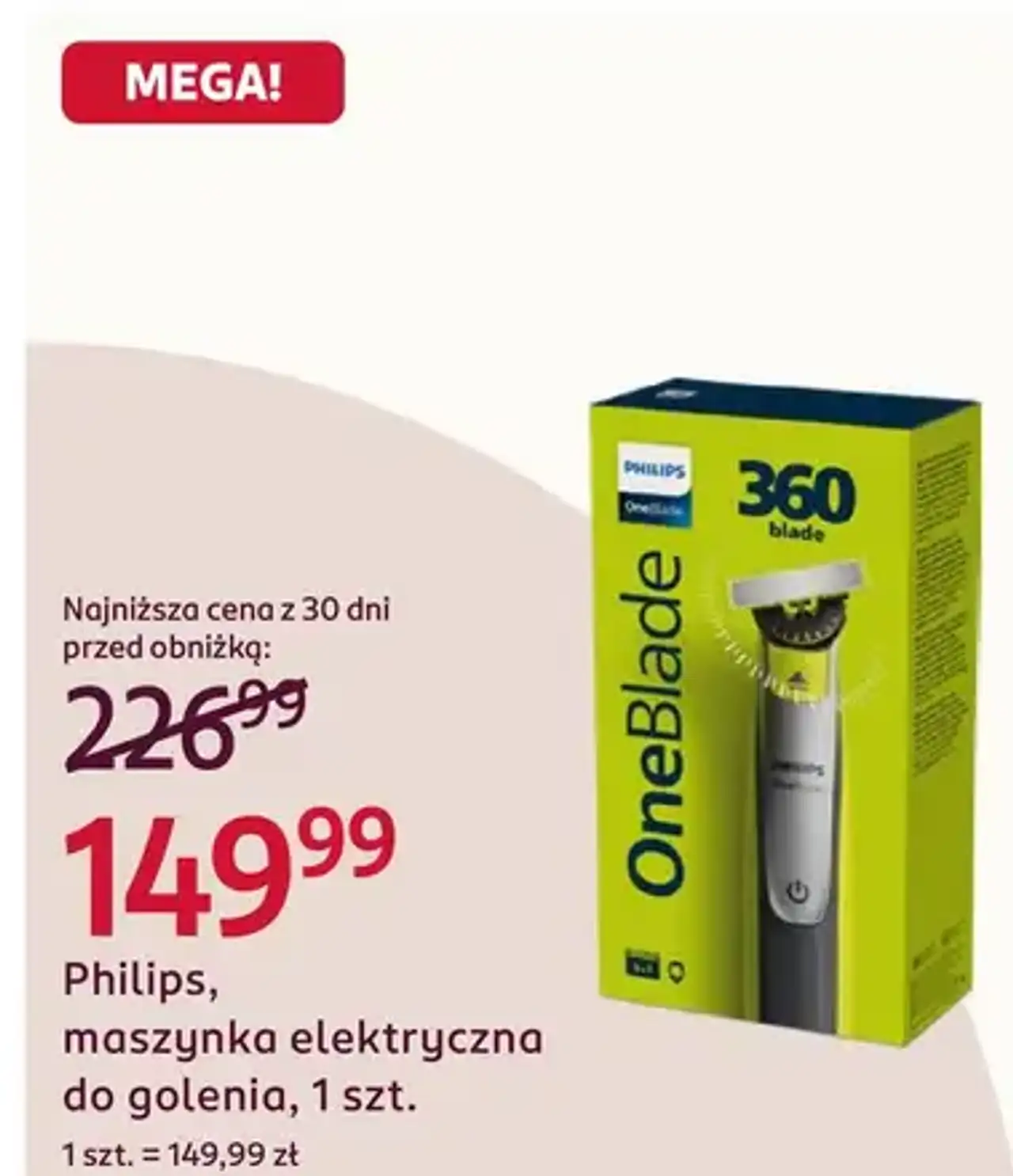Philips OneBlade maszynka elektryczna do golenia
