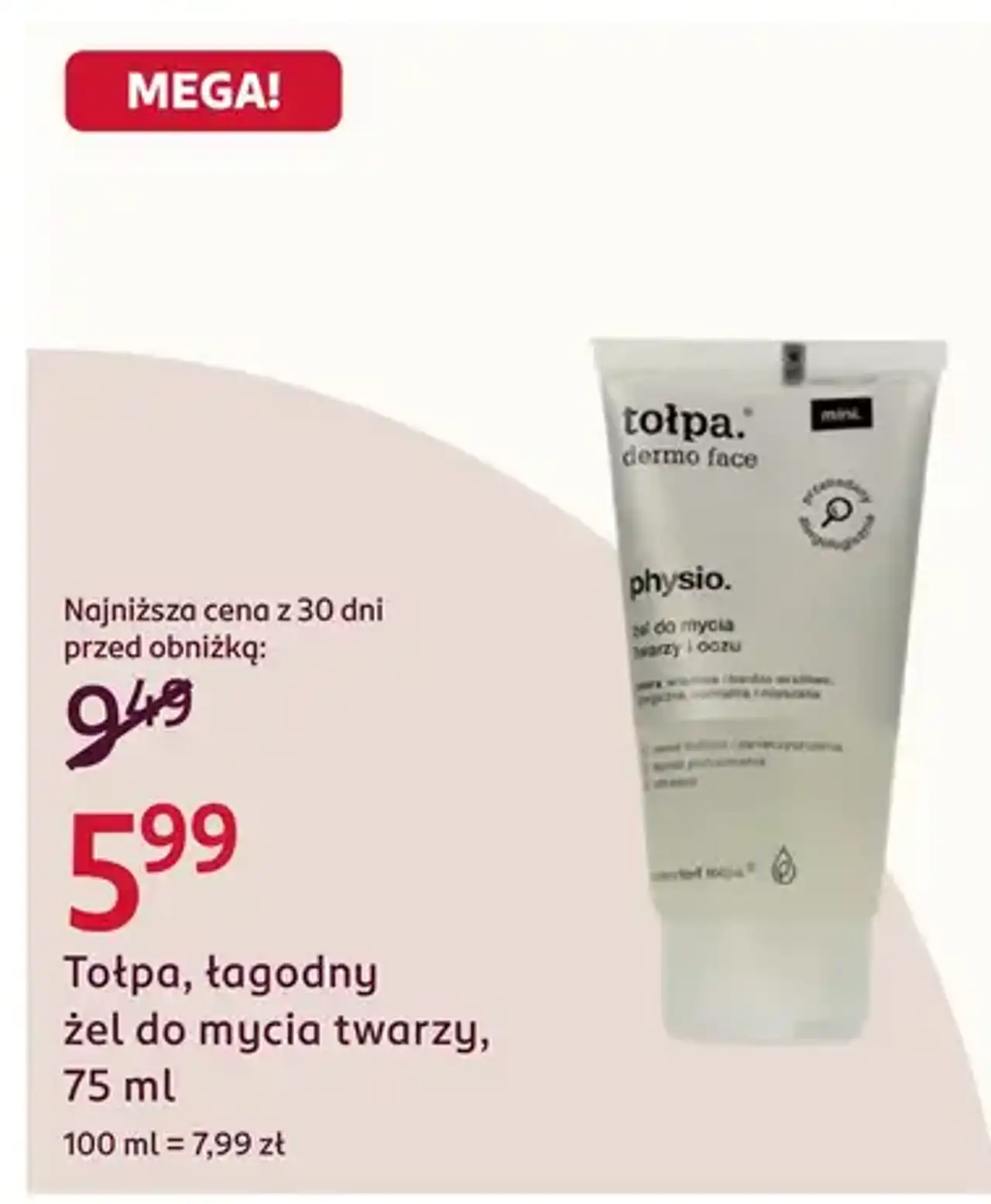 Tołpa łagodny żel do mycia twarzy