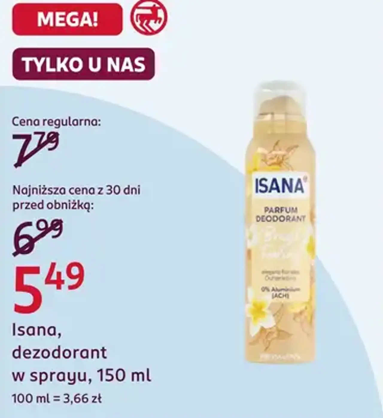 Isana, dezodorant w sprayu, 150 ml