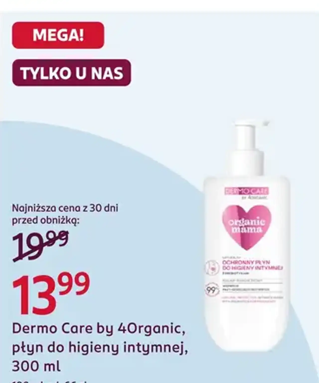 Dermo Care by 4Organic, płyn do higieny intymnej, 300 ml