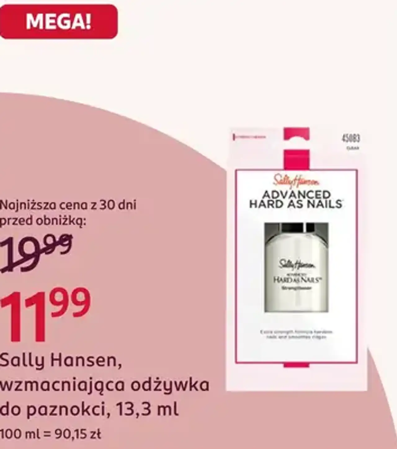 Sally Hansen wzmacniająca odżywka do paznokci