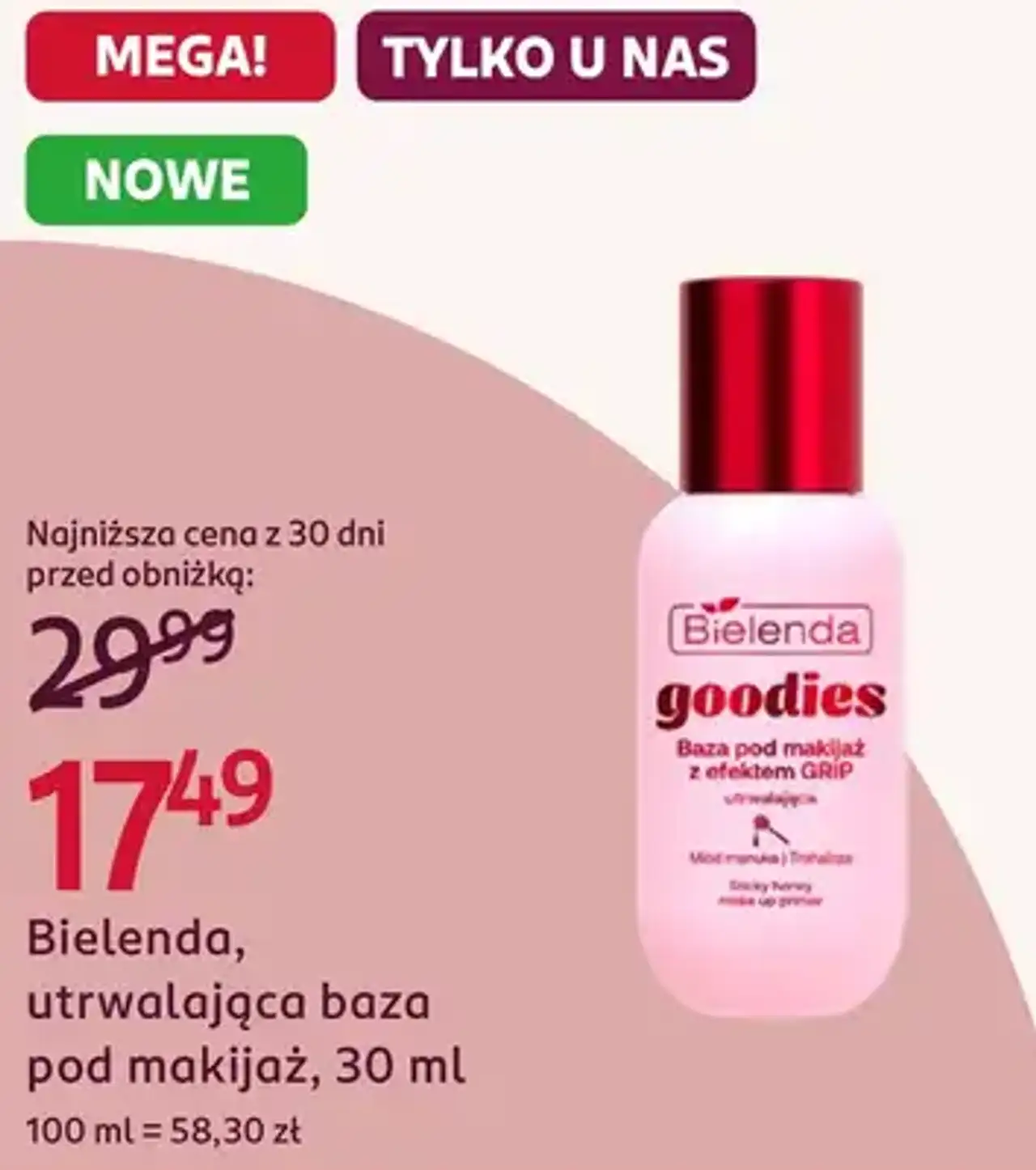 Bielenda goodies utrwalająca baza pod makijaż