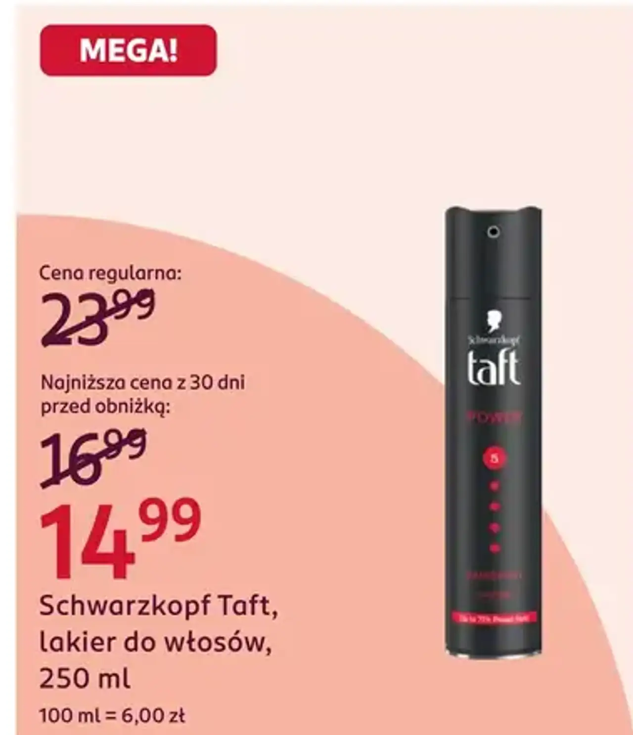 Schwarzkopf Taft, lakier do włosów, 250 ml