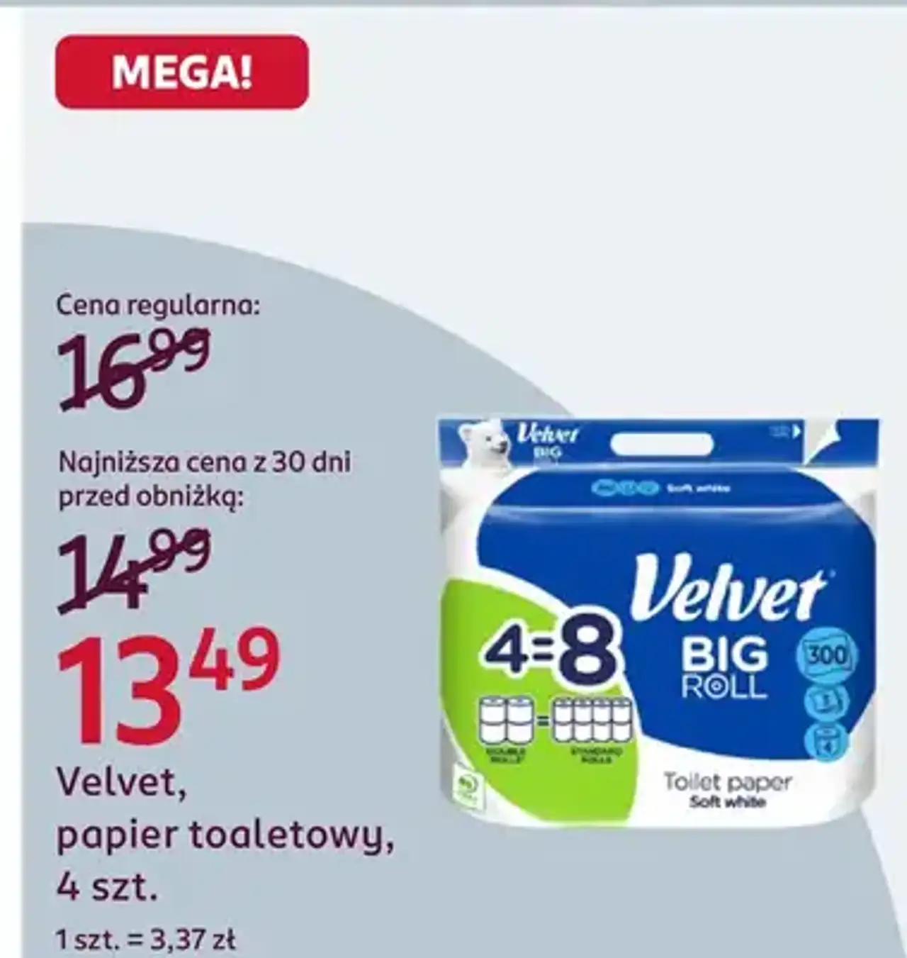 Velvet, papier toaletowy, 4 szt.
