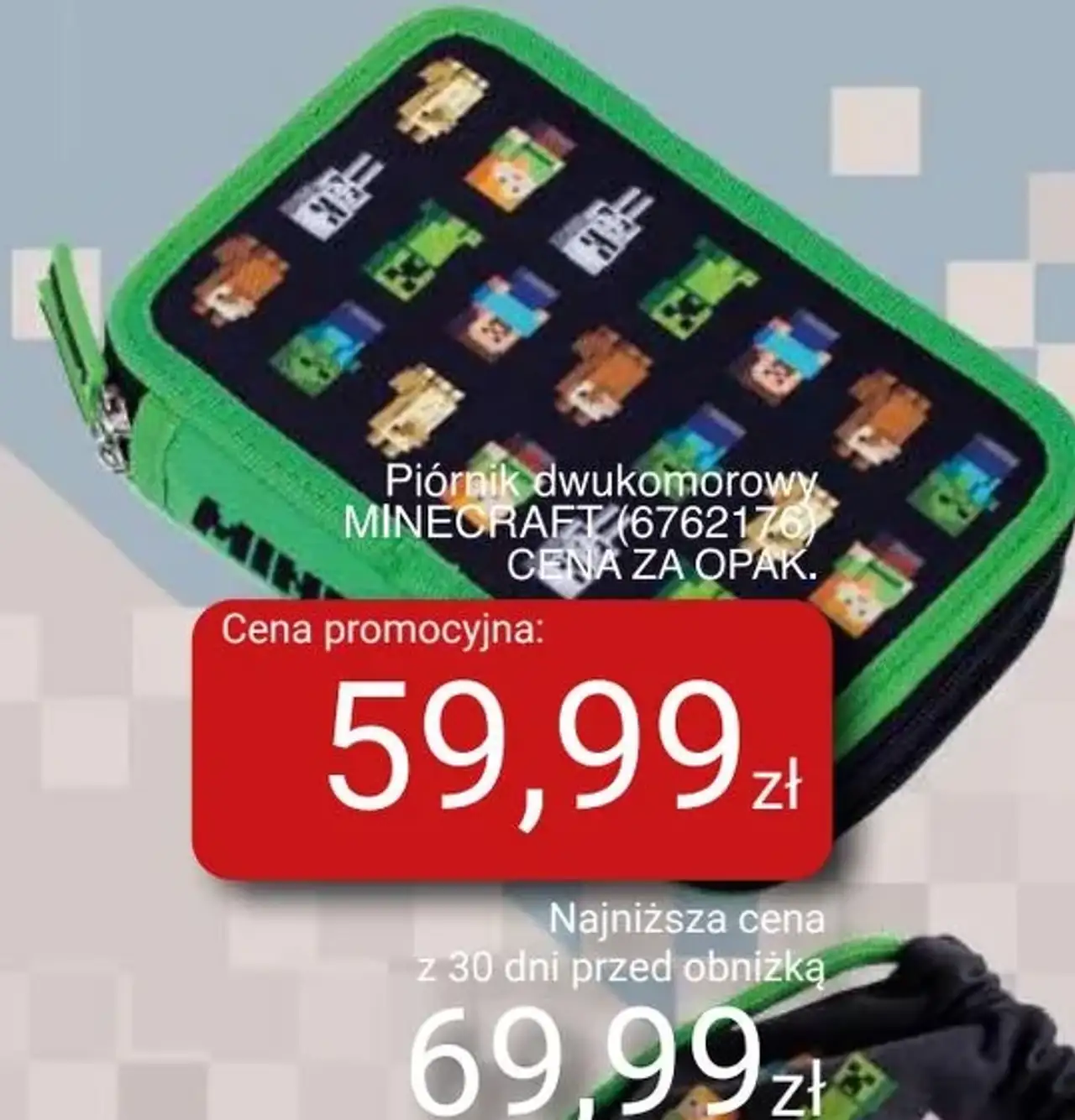 Piórnik dwukomorowy MINECRAFT (6762176)