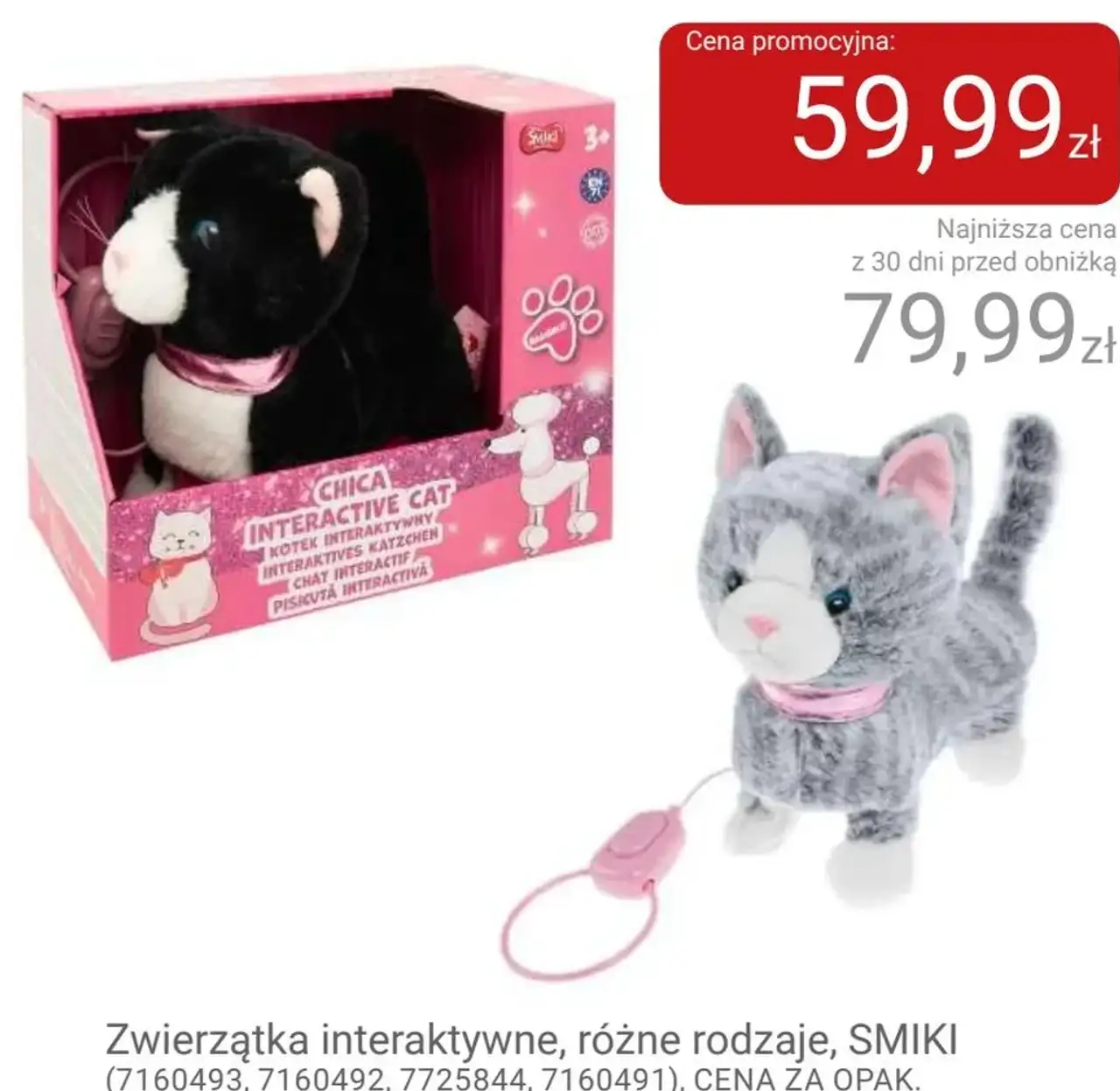 Zwierzątka interaktywne, różne rodzaje, SMIKI