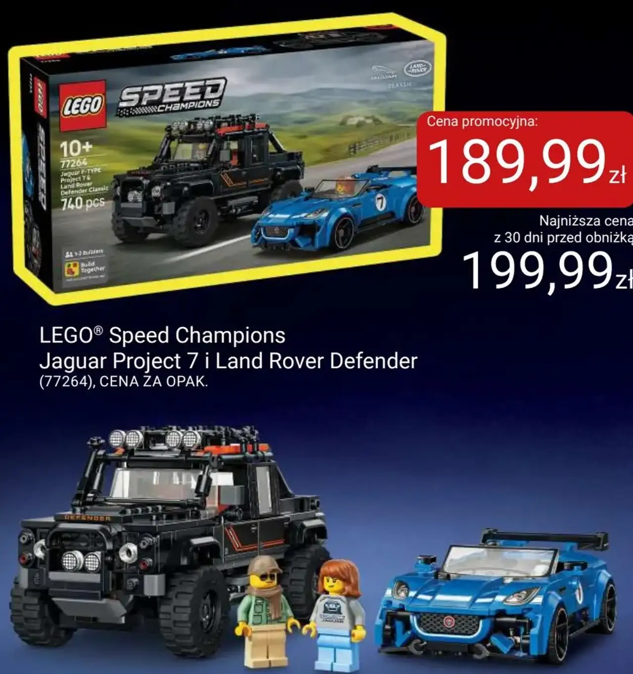 LEGO® Speed Champions Jaguar Project 7 i Land Rover Defender
