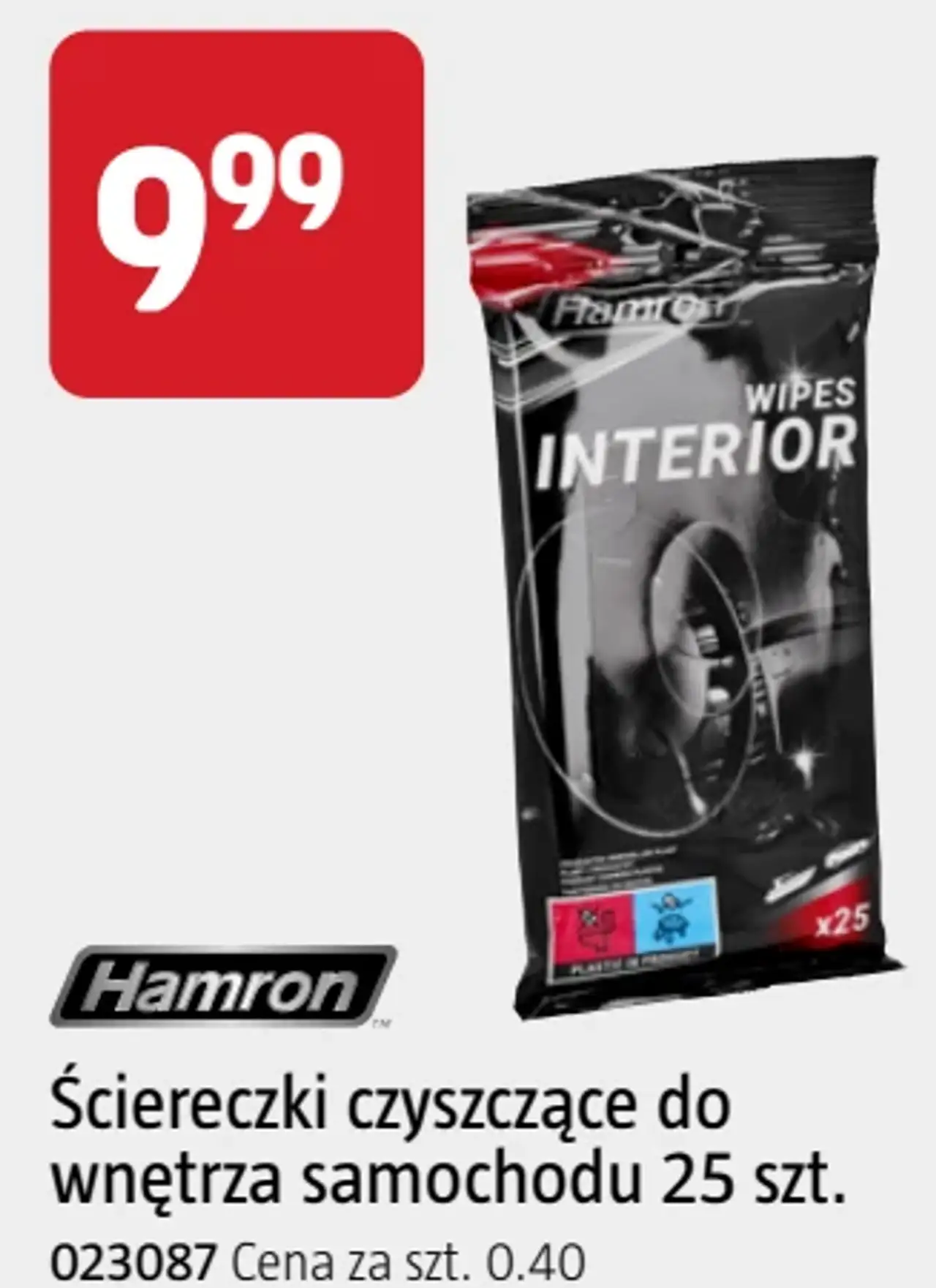 Hamron Ściereczki czyszczące do wnętrza samochodu 25 szt.