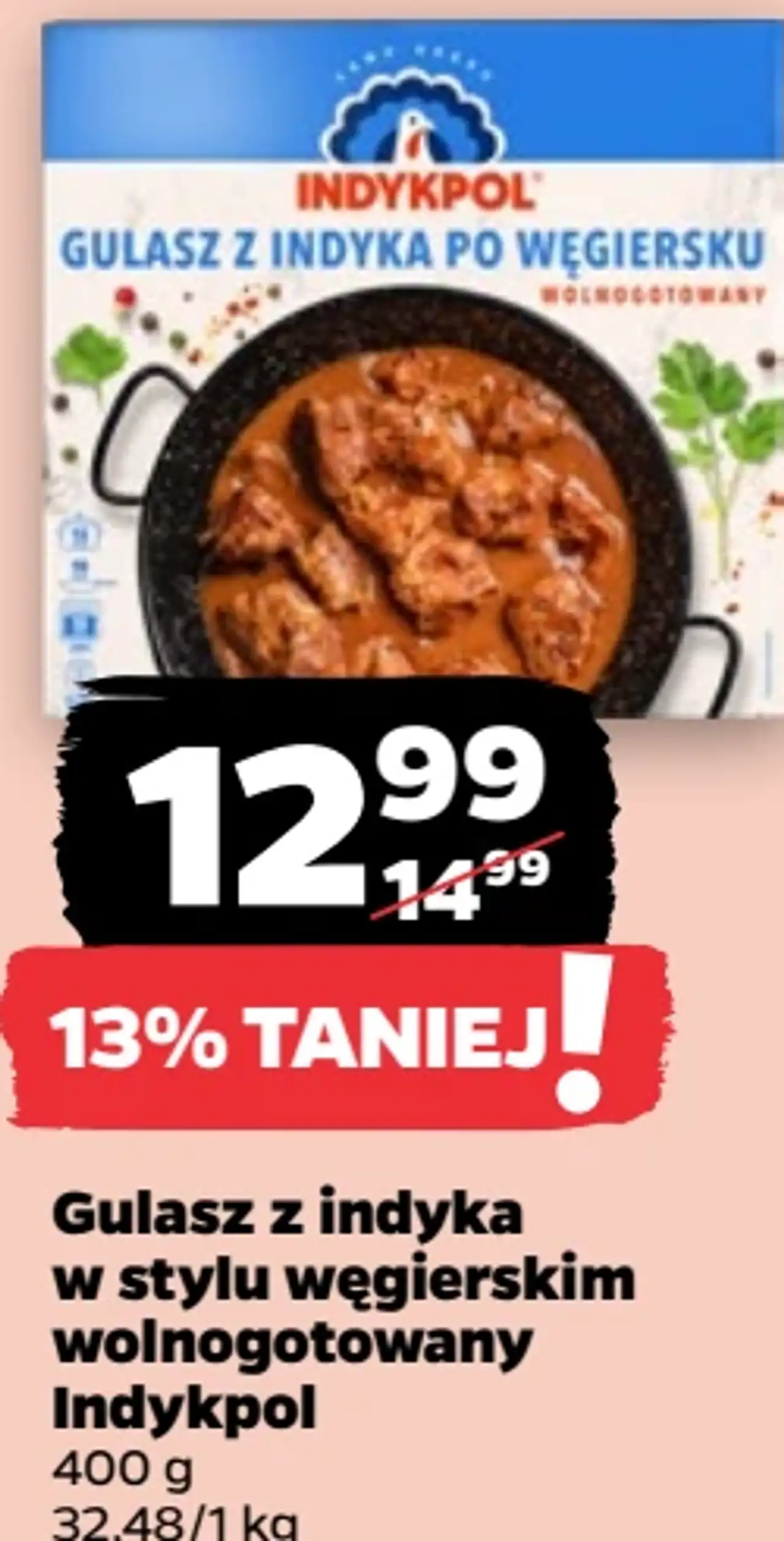 Gulasz z indyka w stylu węgierskim wolnogotowany Indykpol