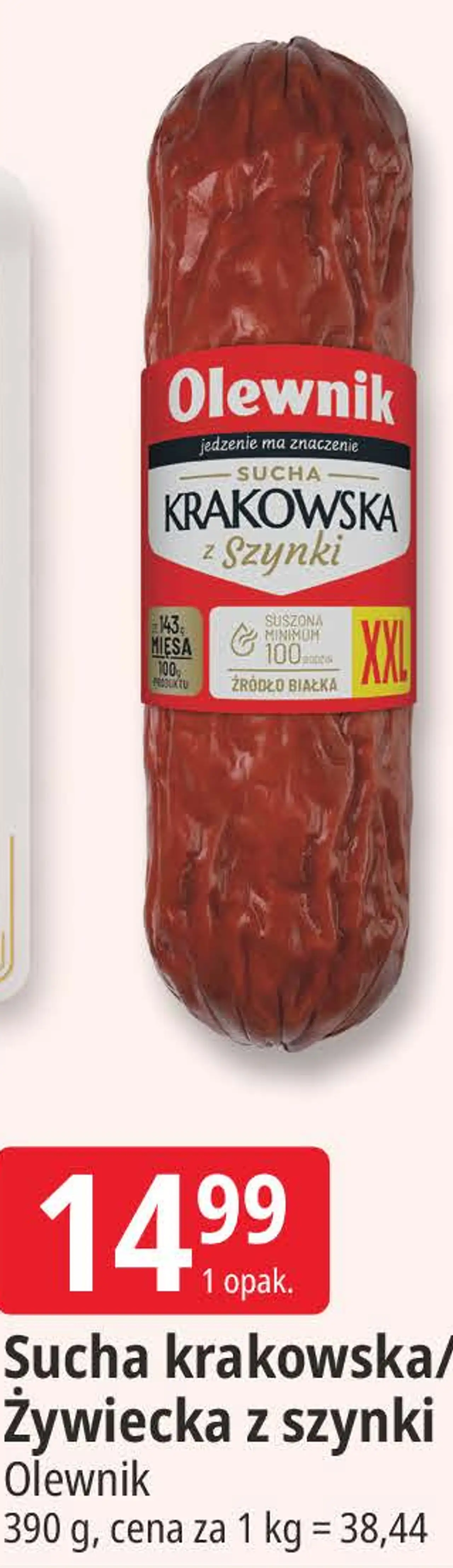 Sucha krakowska/Żywiecka z szynki Olewnik