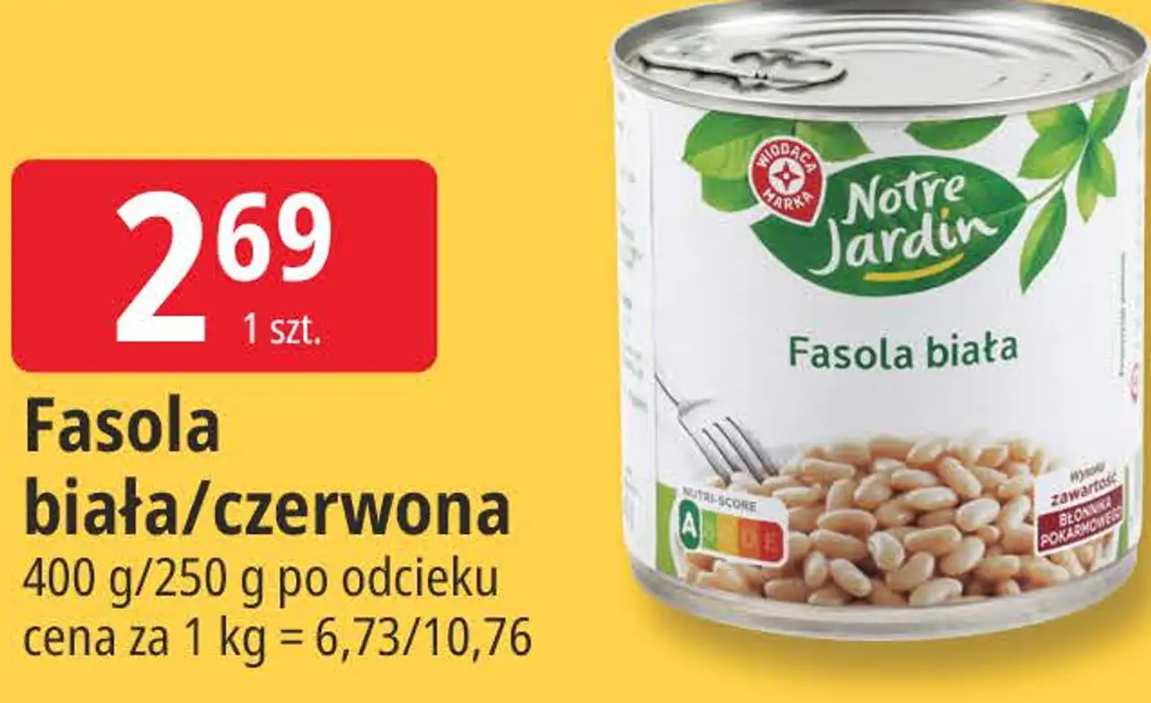 Fasola biała/czerwona Notre Jardin