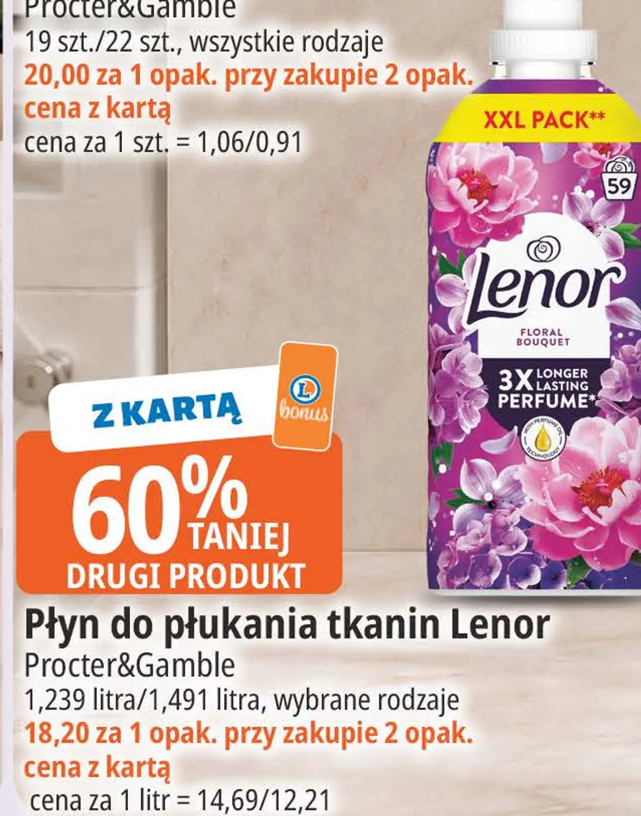 Płyn do płukania tkanin Lenor Procter&Gamble