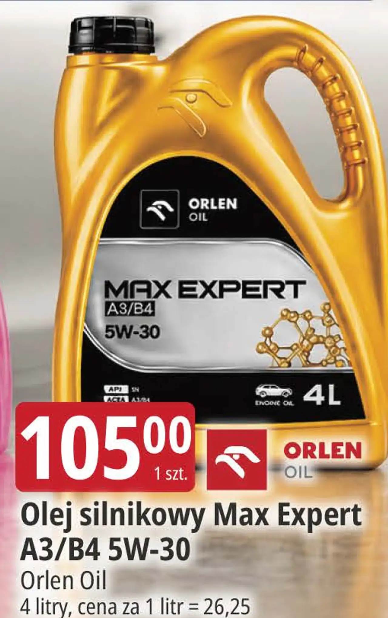 Olej silnikowy Max Expert A3/B4 5W-30 Orlen Oil