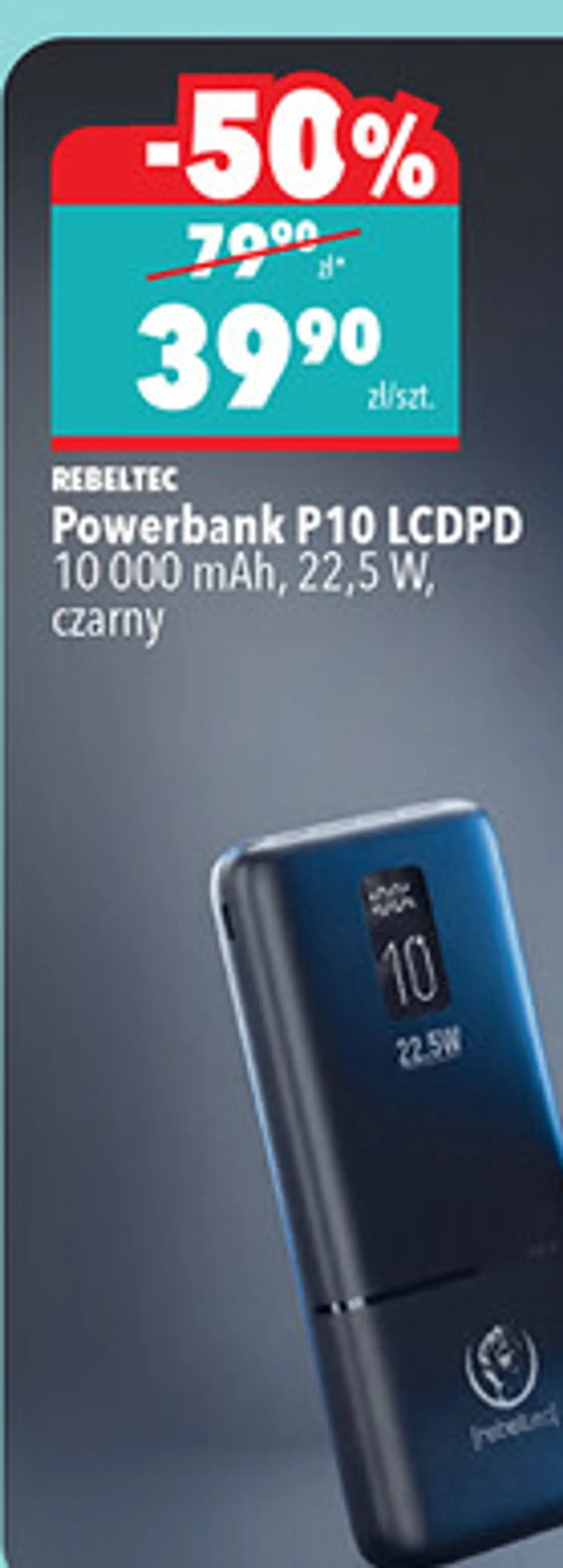 REBELTEC Powerbank P10 LCDPD