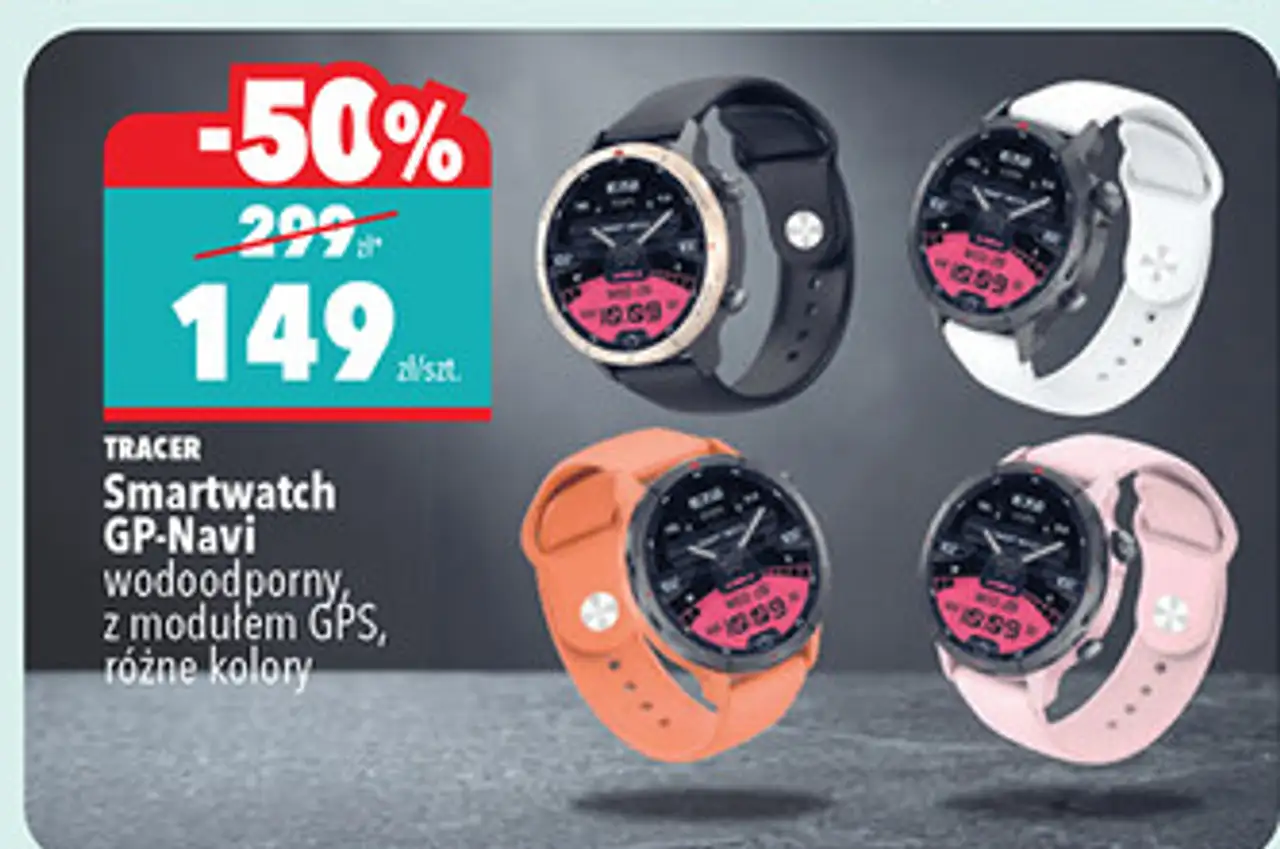 TRACER Smartwatch GP-Navi wodoodporny z modułem GPS