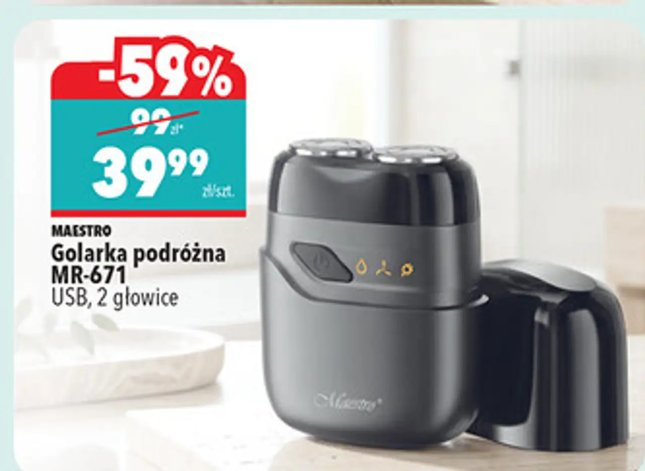 MAESTRO Golarka podróżna MR-671