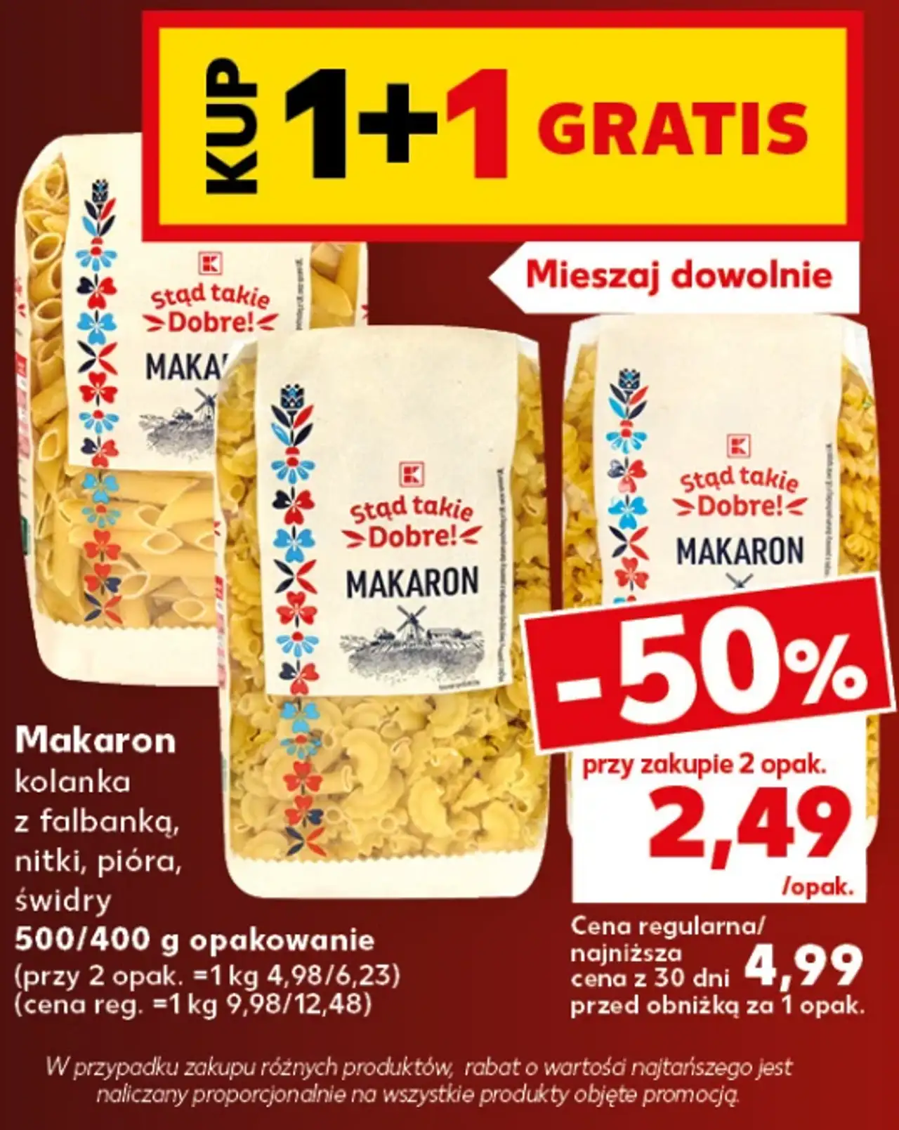 Makaron kolanka z falbanką, nitki, pióra, świdry Stąd takie Dobre!