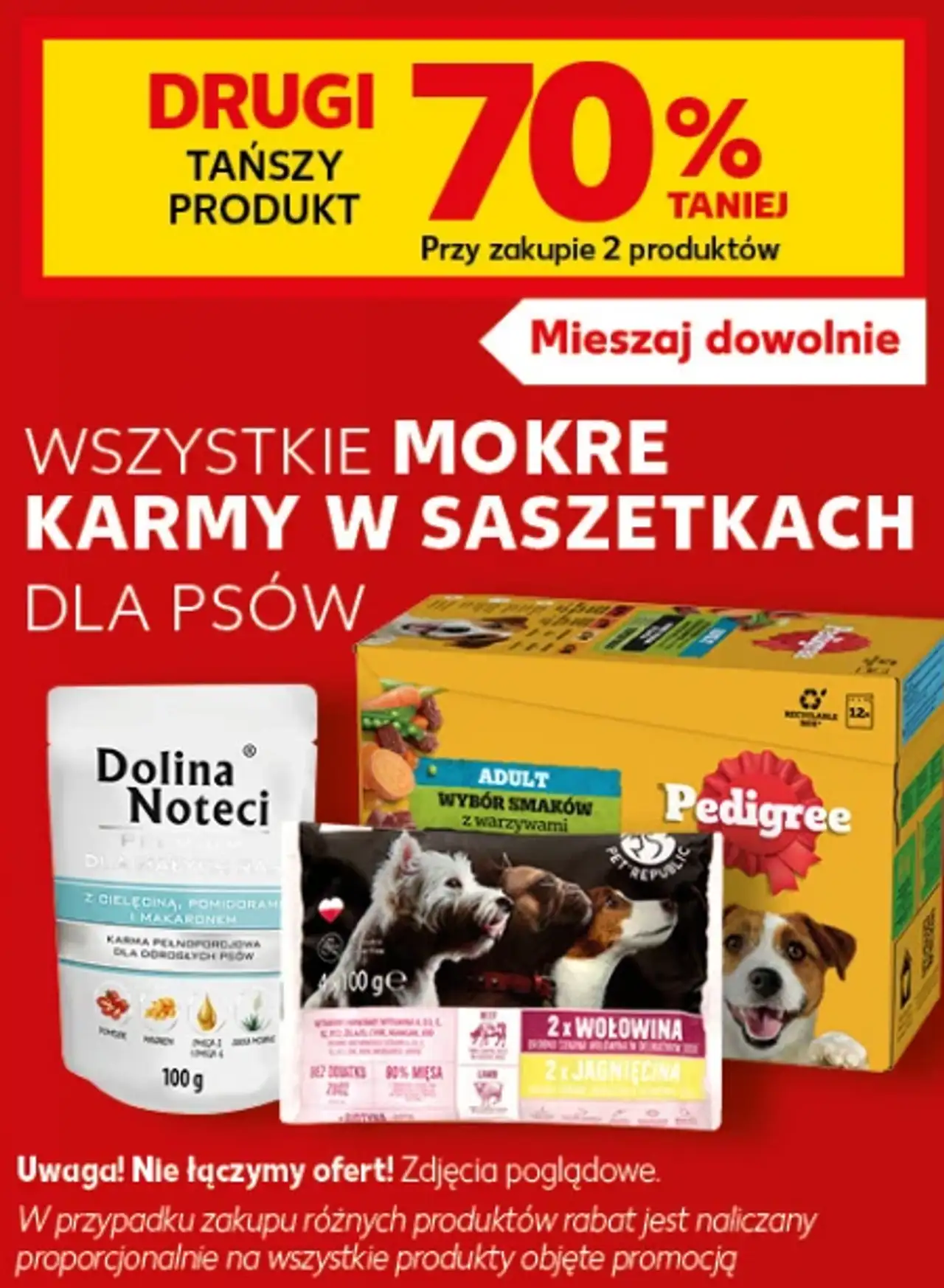 Mokre karmy w saszetkach dla psów Dolina Noteci, Pedigree