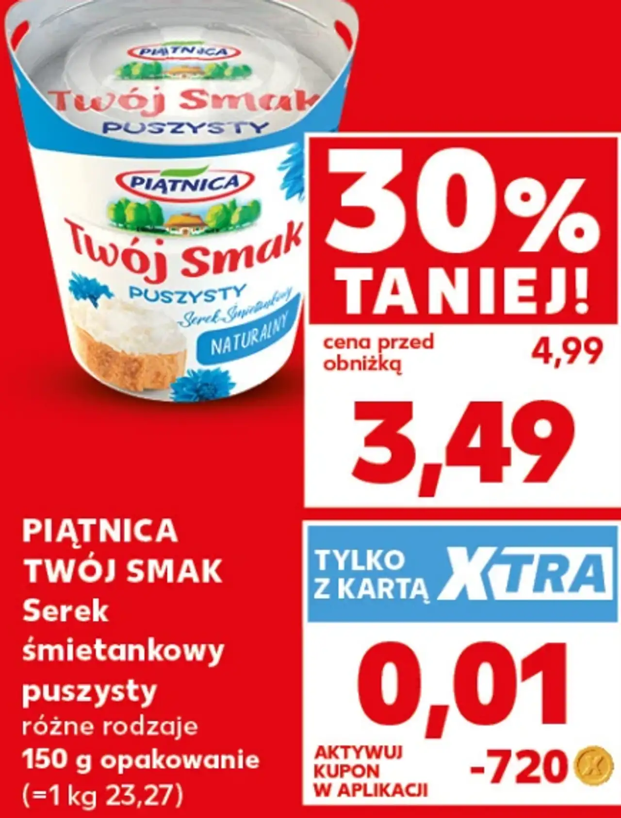 Piątnica Twój Smak Serek śmietankowy puszysty różne rodzaje