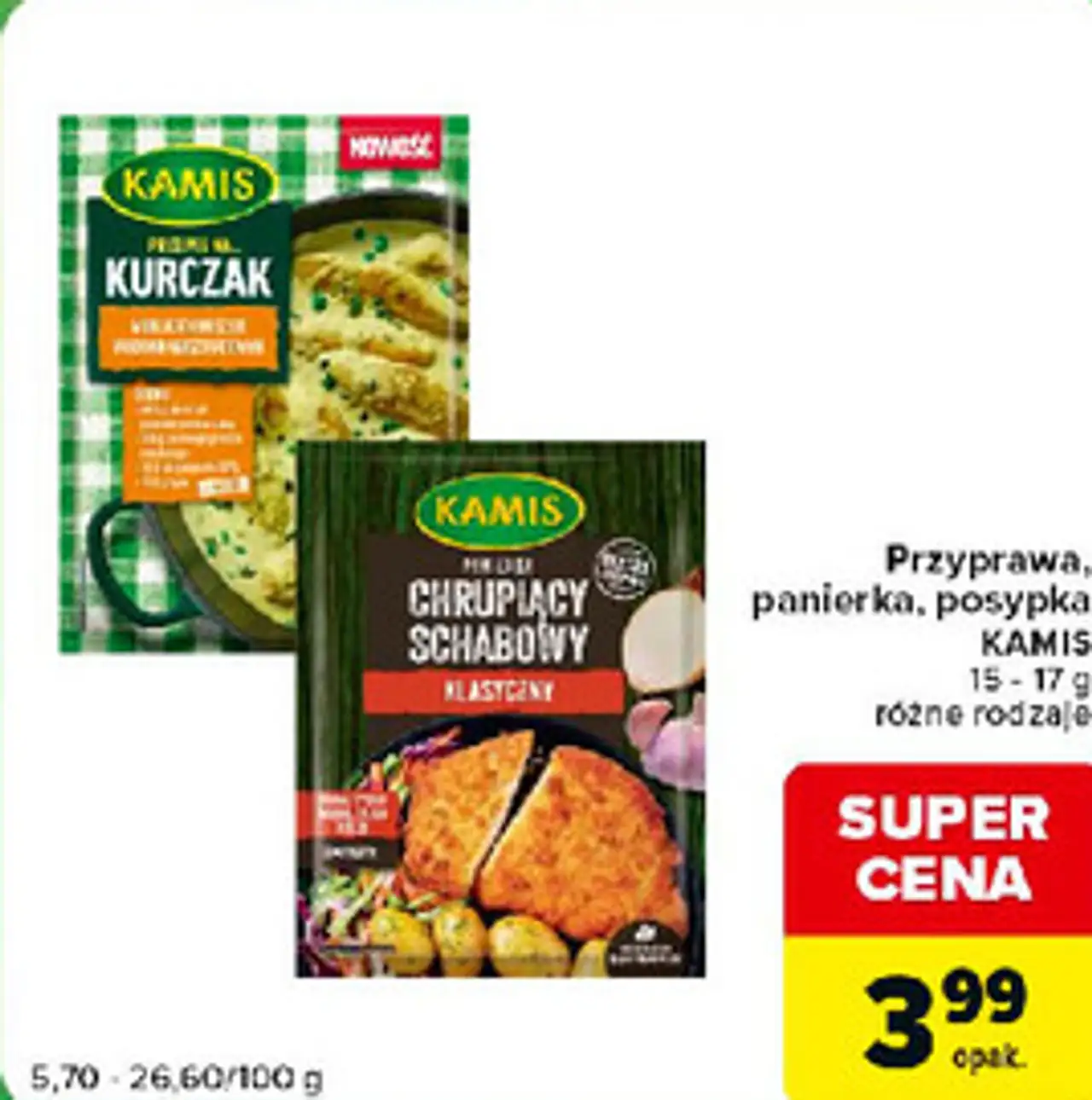 Przyprawa, panierka, posypka Kamis