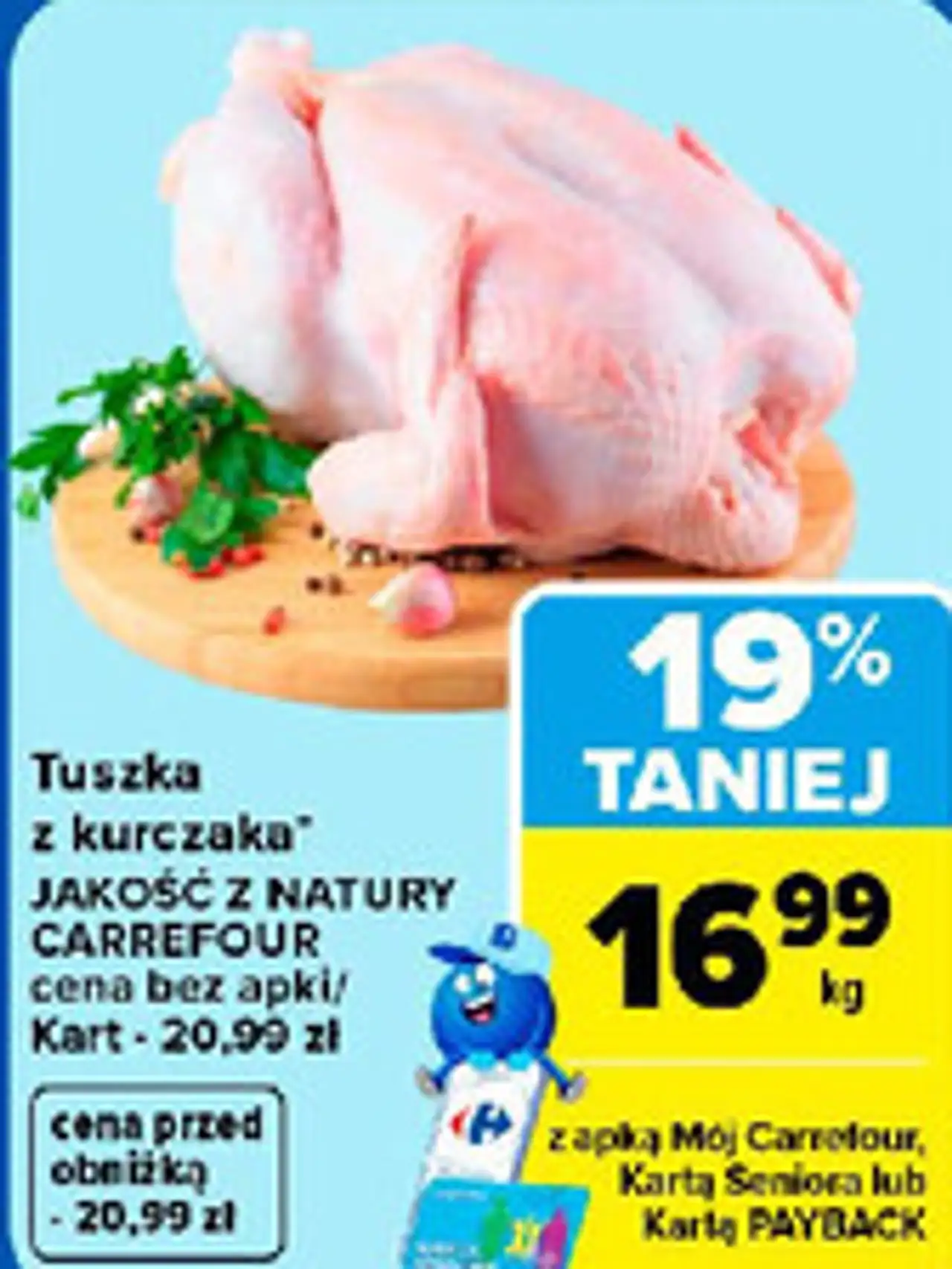 Tuszka z kurczaka JAKOŚĆ Z NATURY CARREFOUR