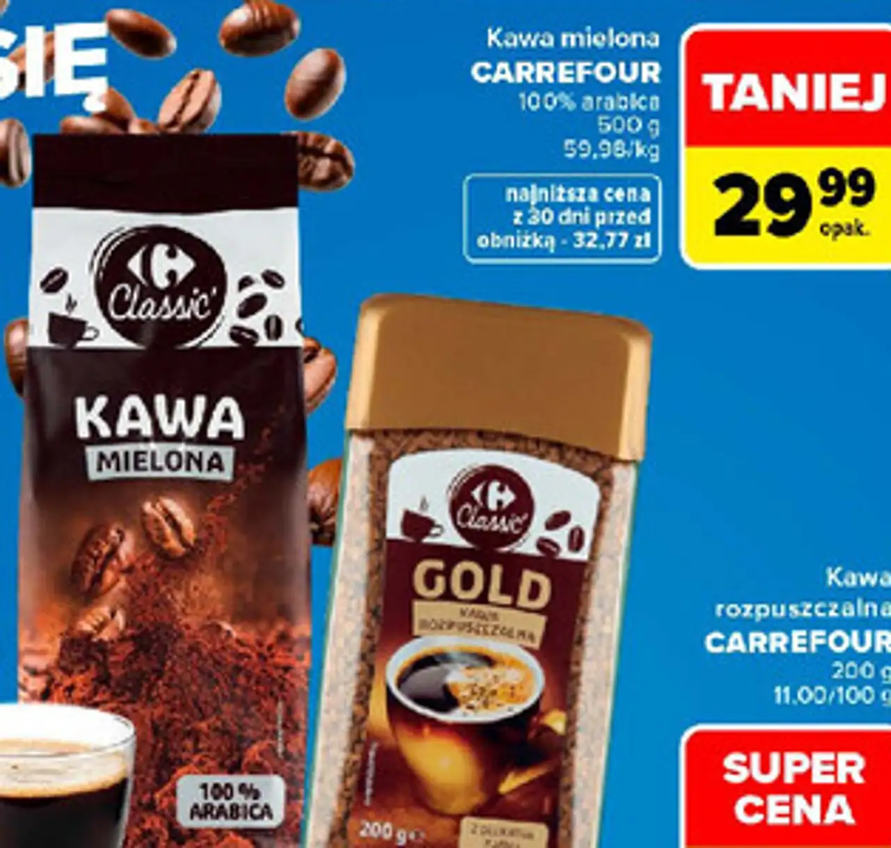 Kawa mielona Carrefour Classic 100% arabica