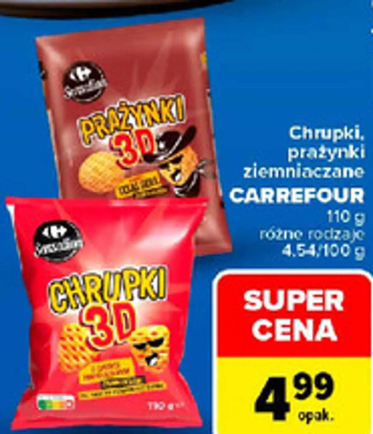 Chrupki, prażynki ziemniaczane Carrefour