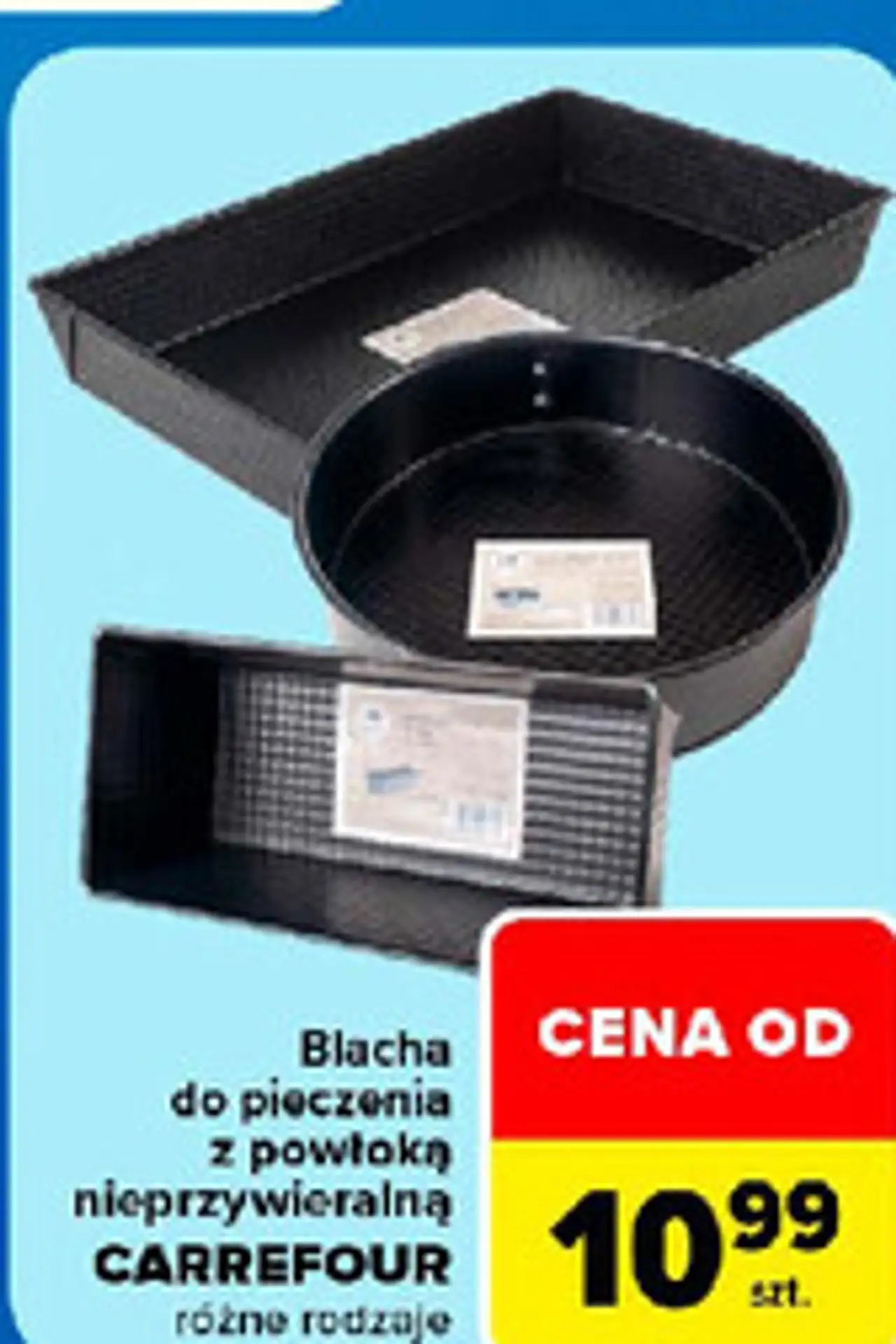 Blacha do pieczenia z powłoką nieprzywieralną CARREFOUR