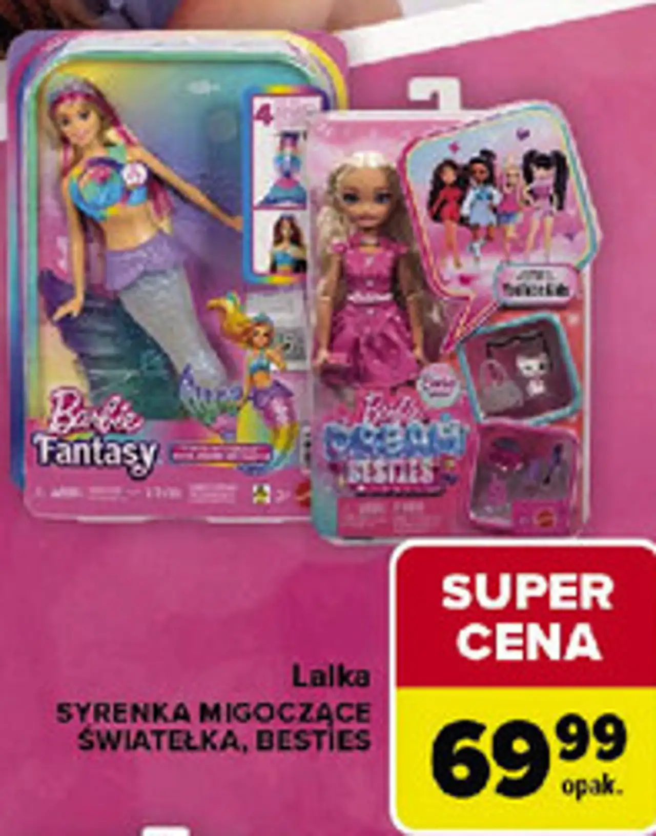 Lalka Barbie Syrenka Migoczące Światełka / Besties