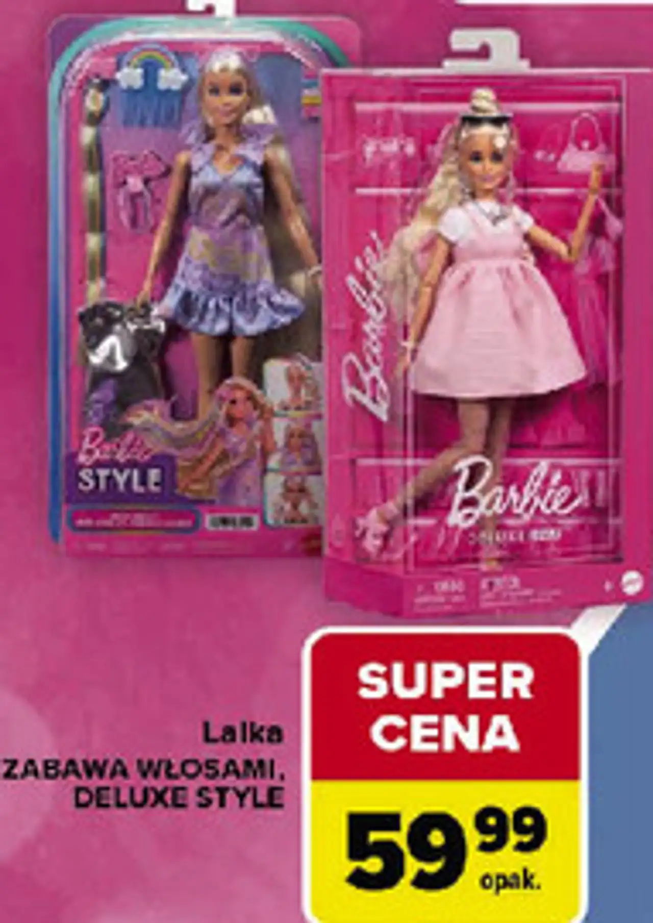 Lalka Barbie Zabawa włosami / Deluxe Style