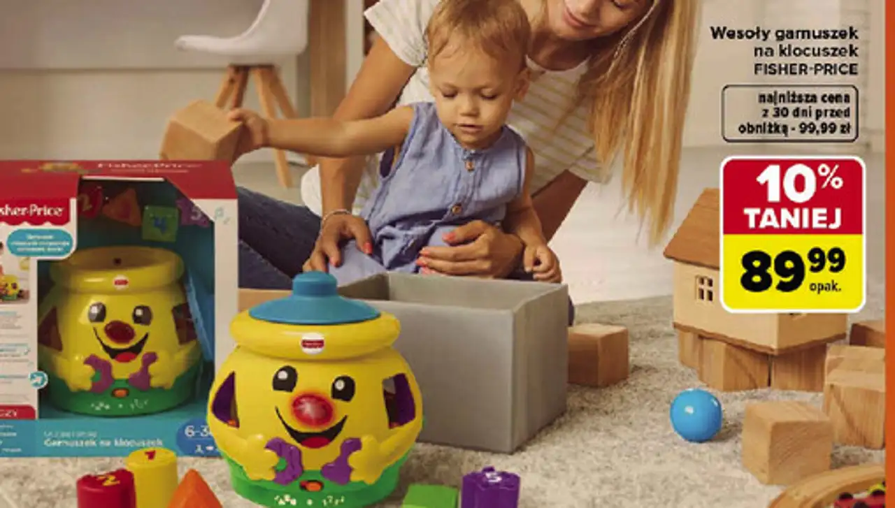 Wesoły garnuszek na klocuszek FISHER-PRICE