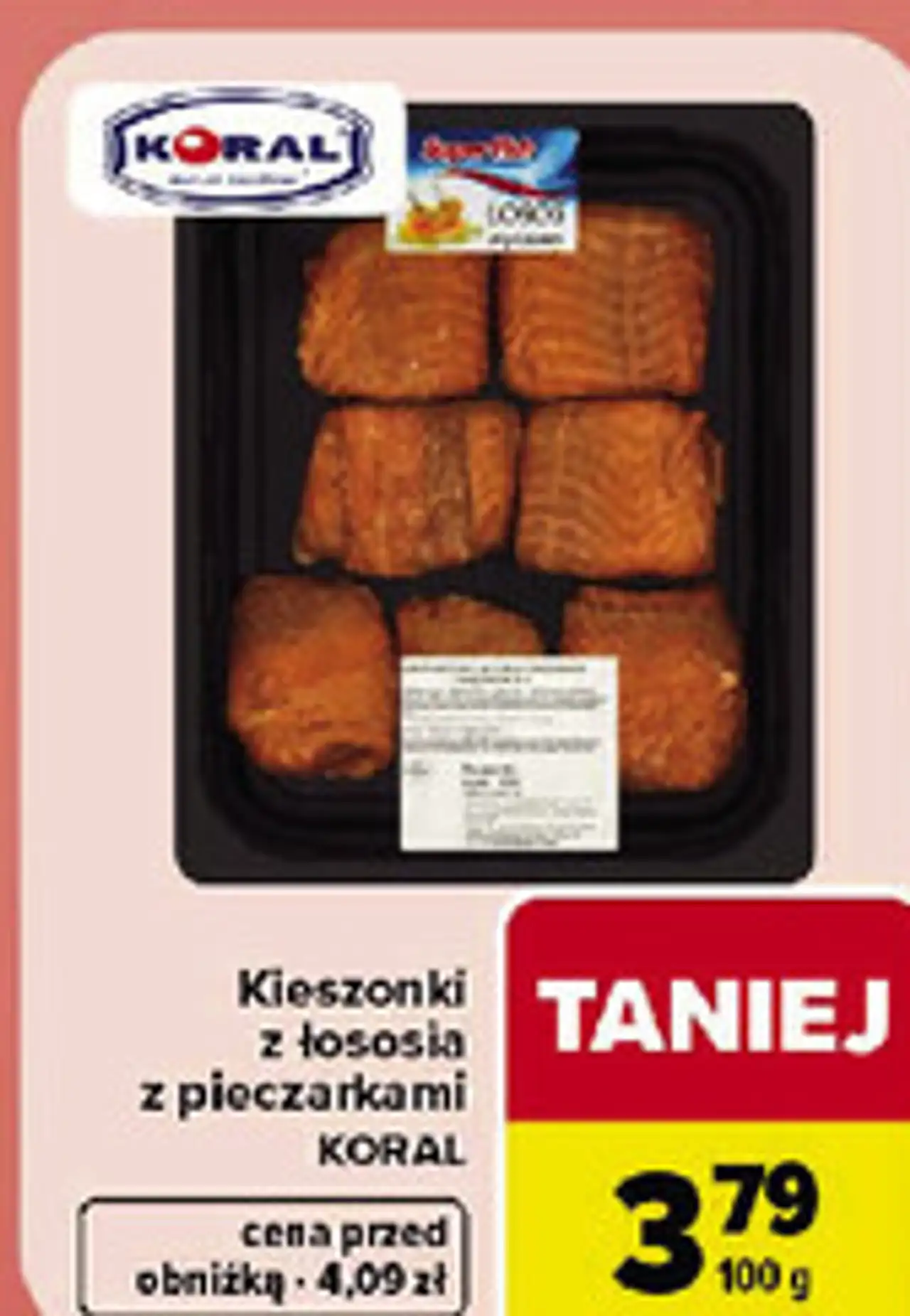 Kieszonki z łososia z pieczarkami KORAL